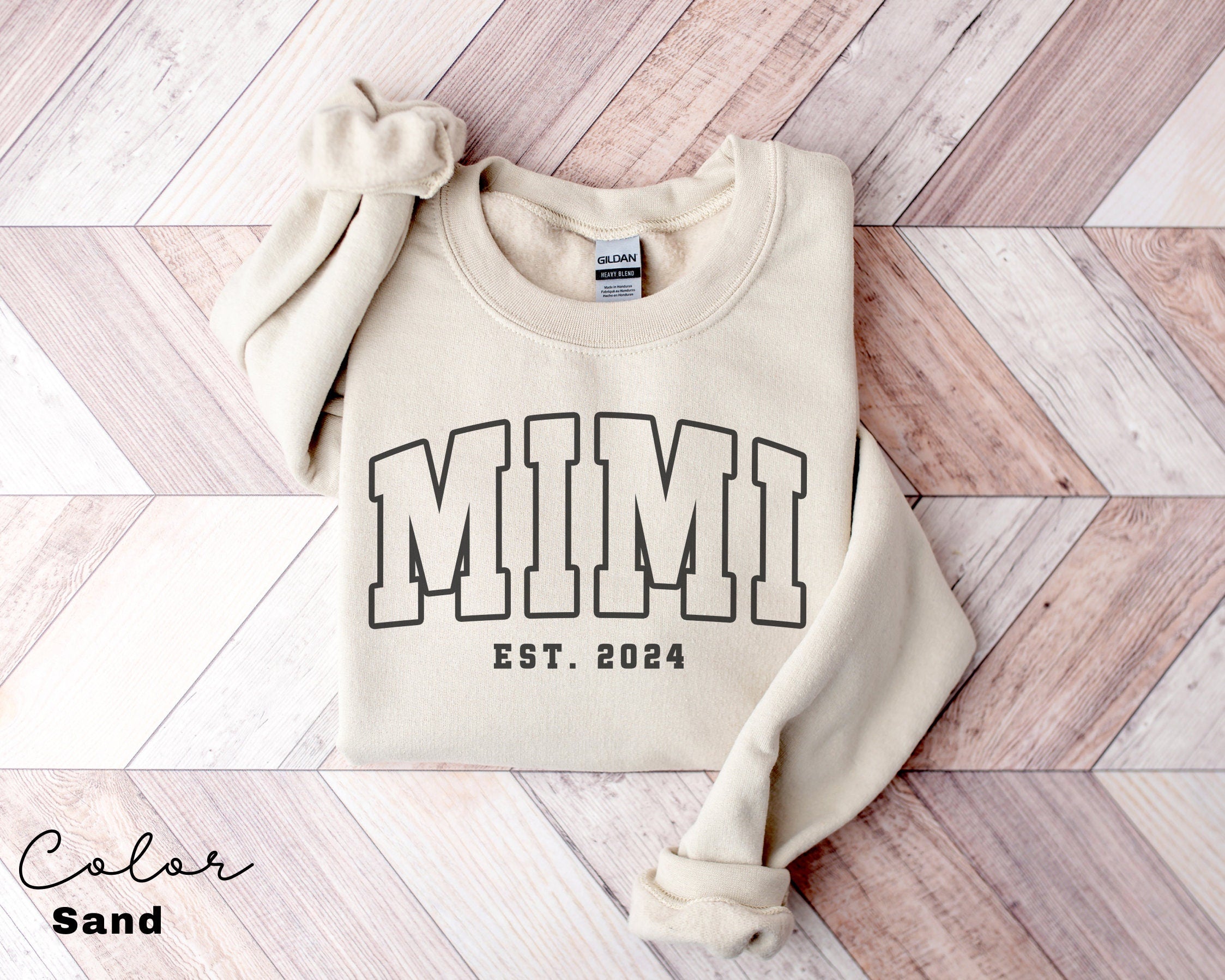 MIMI Sweatshirt, Personalized Mimi Sweatshirt, Grandma-life, Mimi Shirt, Mother's Day Shirts, New Mom Shirt, Est Pregnancy Reveal, Mimi Gift