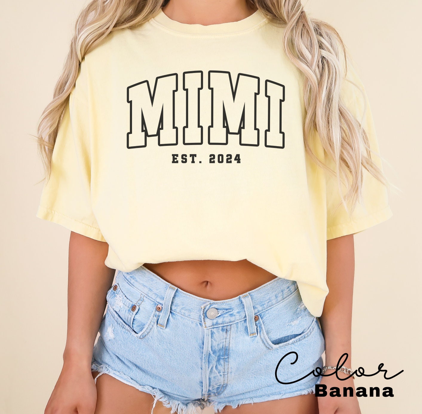 Personalized Mimi Shirt For Mother's Day Gifts, Grandma T-Shirt, Mother's Day Gift for Grandma, Mimi Gifts, Gift For Mom, Comfort Colors