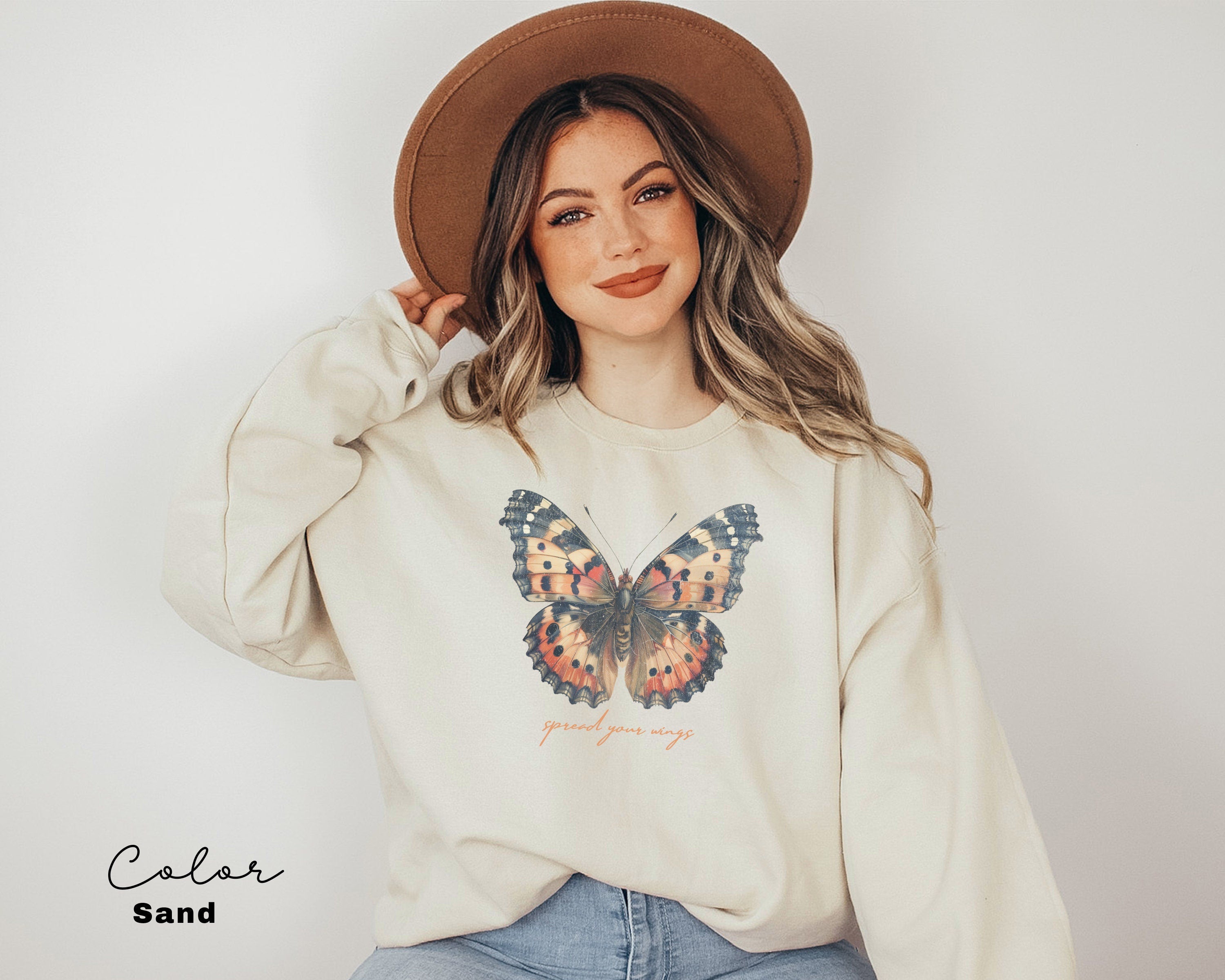 Cottagecore Butterfly Sweatshirt, Mental Health Matters, Terapist Sweatshirt, Be Kind to Your Mind Sweater, Awareness Shirt, Psychologist