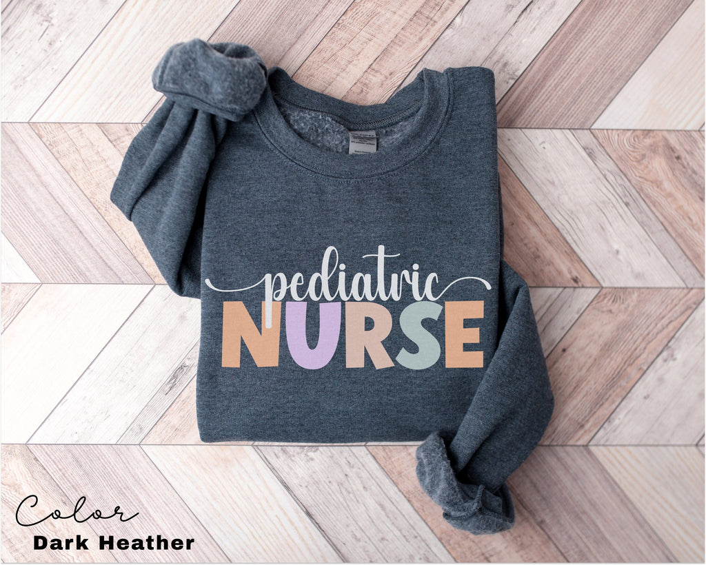 Pediatric Nurse Sweatshirt and Hoodie, PEDS Nurse Sweatshirt, PEDS Crewneck, Pediatrics Nurse RN Grad Sweater, Nursing Sweatshirt, Ped Nurse