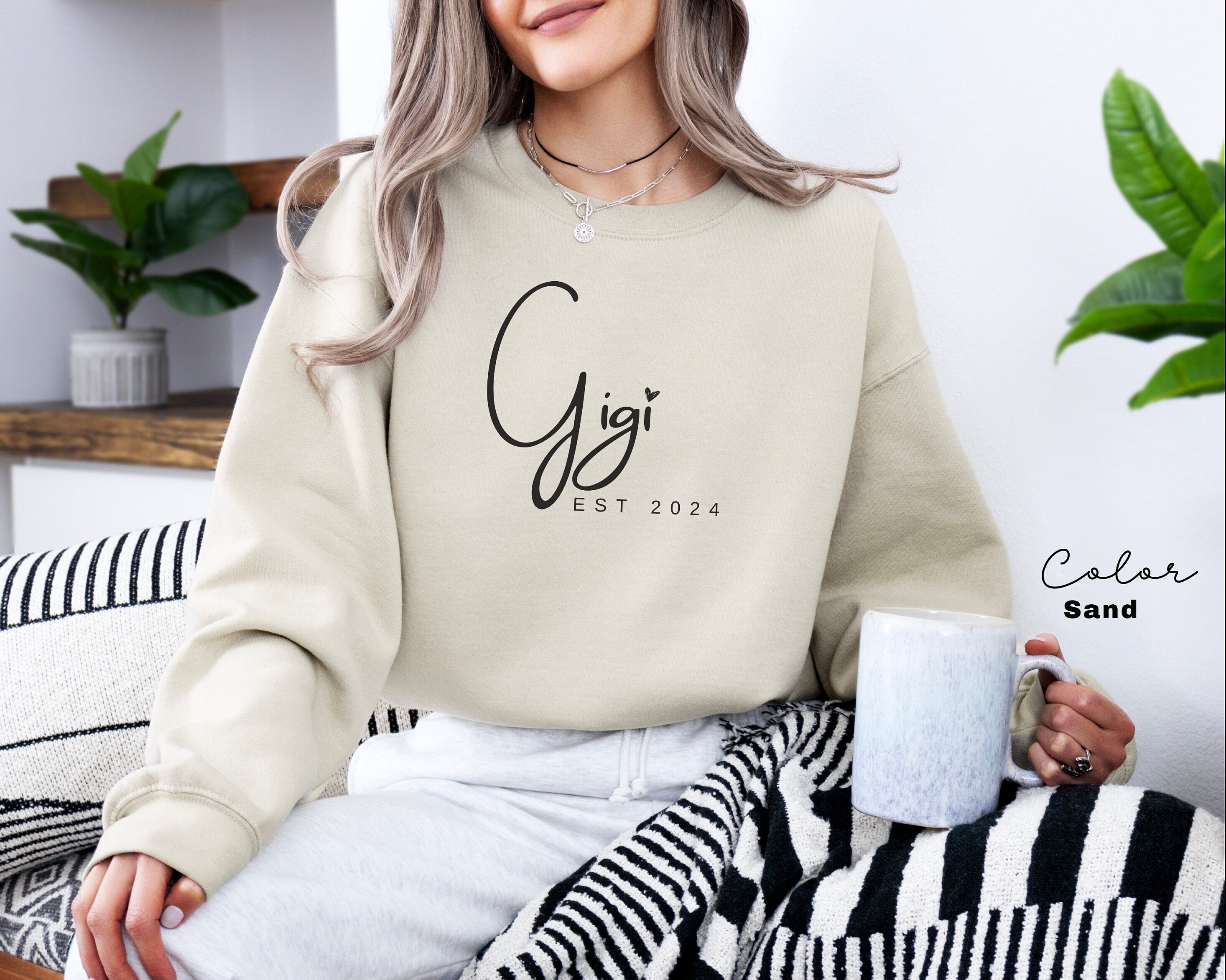Personalized Gigi Sweatshirt, Gigi With Grandkids Names Hoodie, Gift For New Gigi, Custom sweatshirt, Gift for grandma, Grandmother Gift