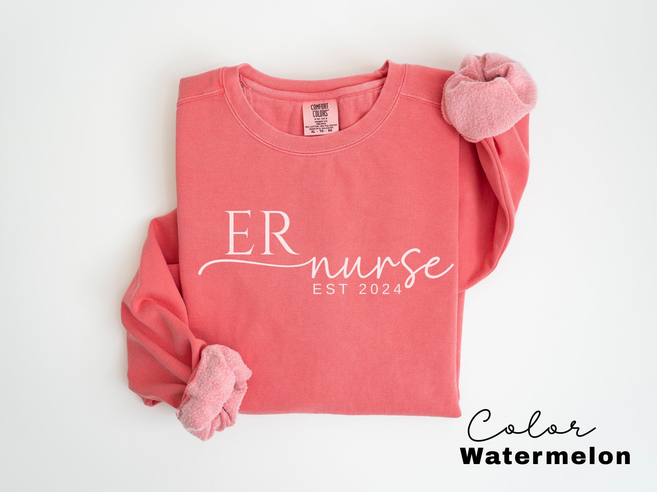ER Nurse Sweatshirt, Comfort Colors Sweatshirt, Emergency Nurse Sweater, ER Nurse Crewneck Sweatshirt, ER Nurse Appreciation Gift,