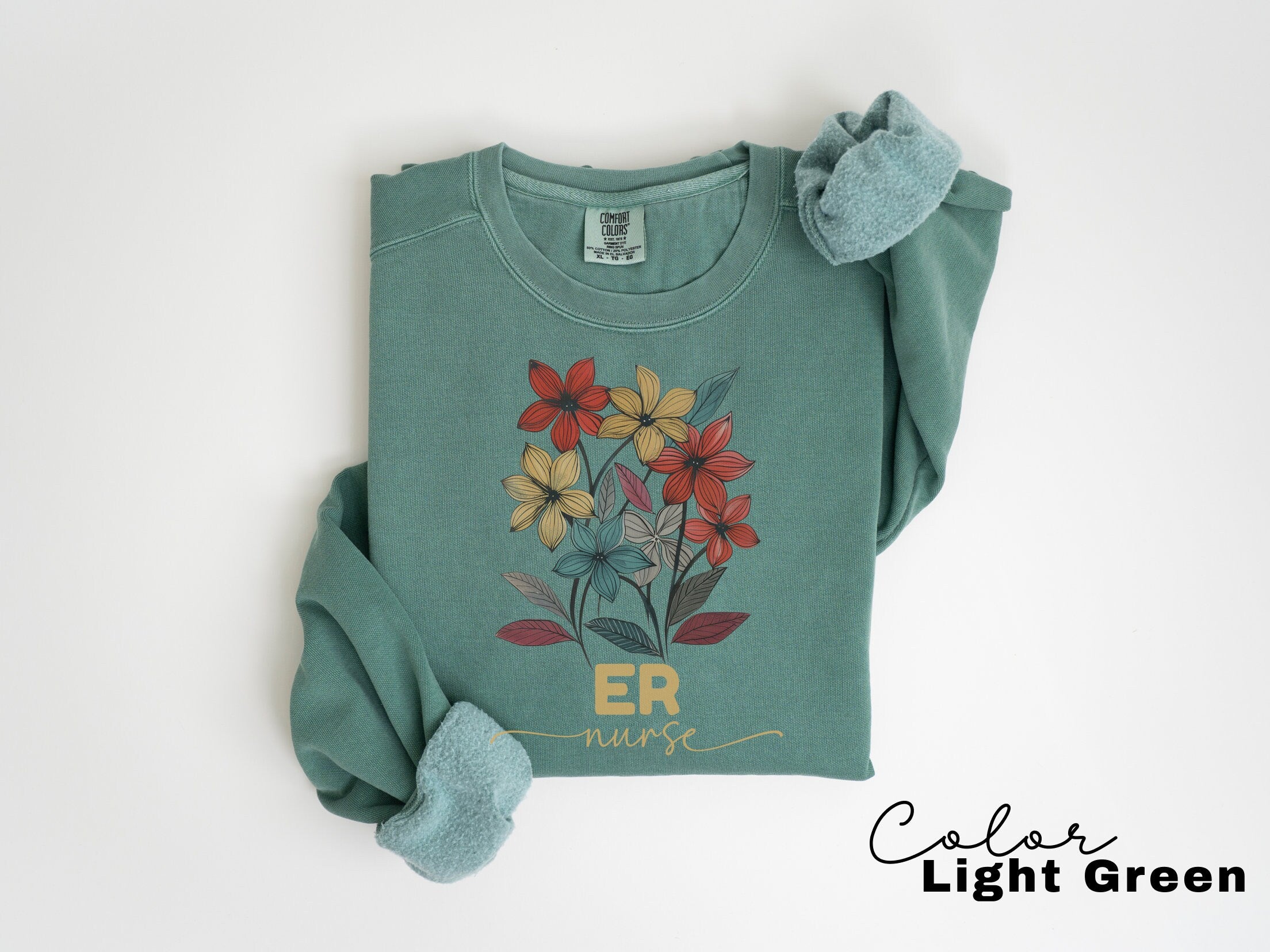 ER Nurse Sweatshirt, Comfort Colors Sweatshirt, Emergency Nurse Sweater, ER Nurse Crewneck Sweatshirt, ER Nurse Appreciation Gift,