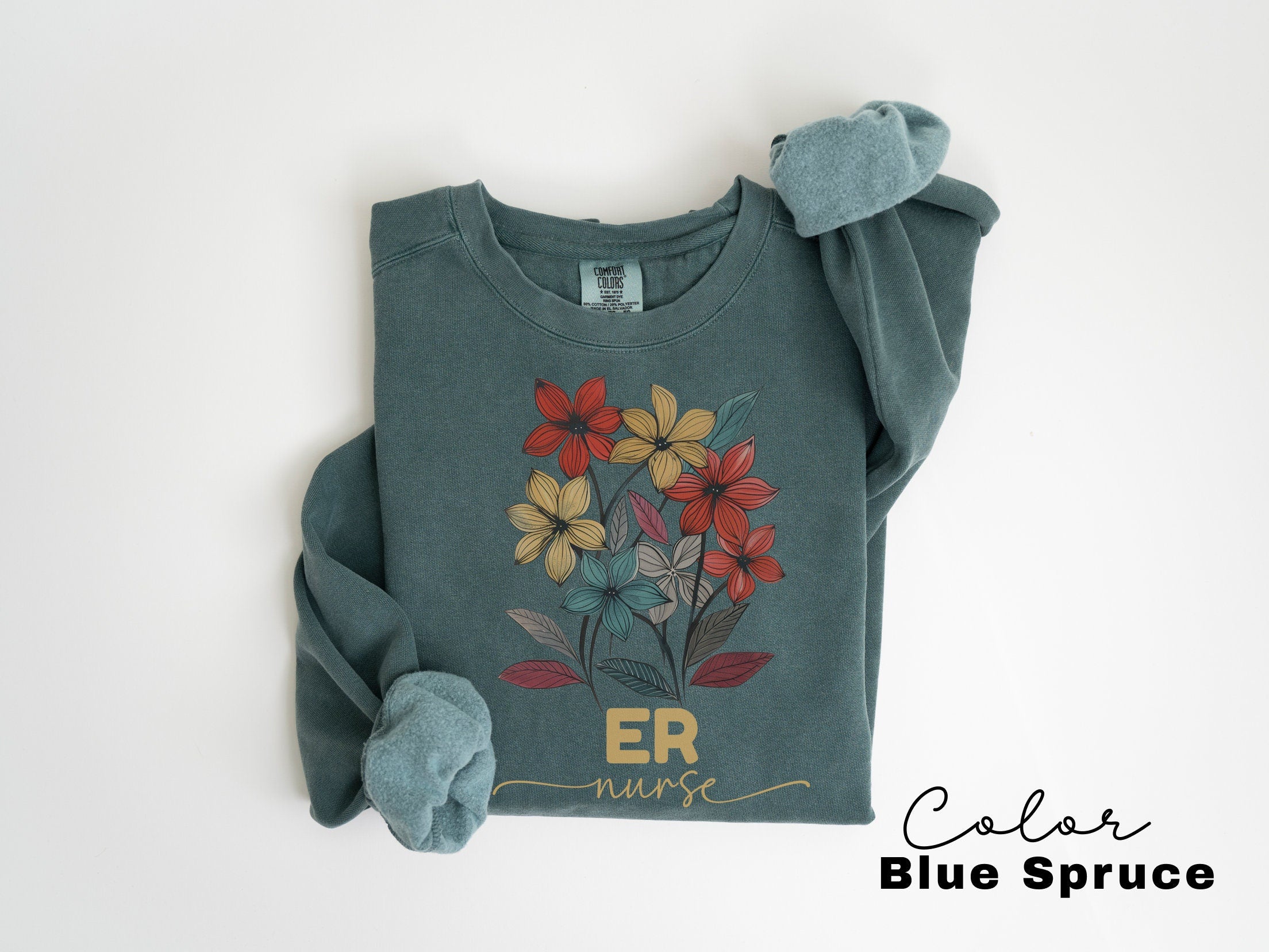 ER Nurse Sweatshirt, Comfort Colors Sweatshirt, Emergency Nurse Sweater, ER Nurse Crewneck Sweatshirt, ER Nurse Appreciation Gift,