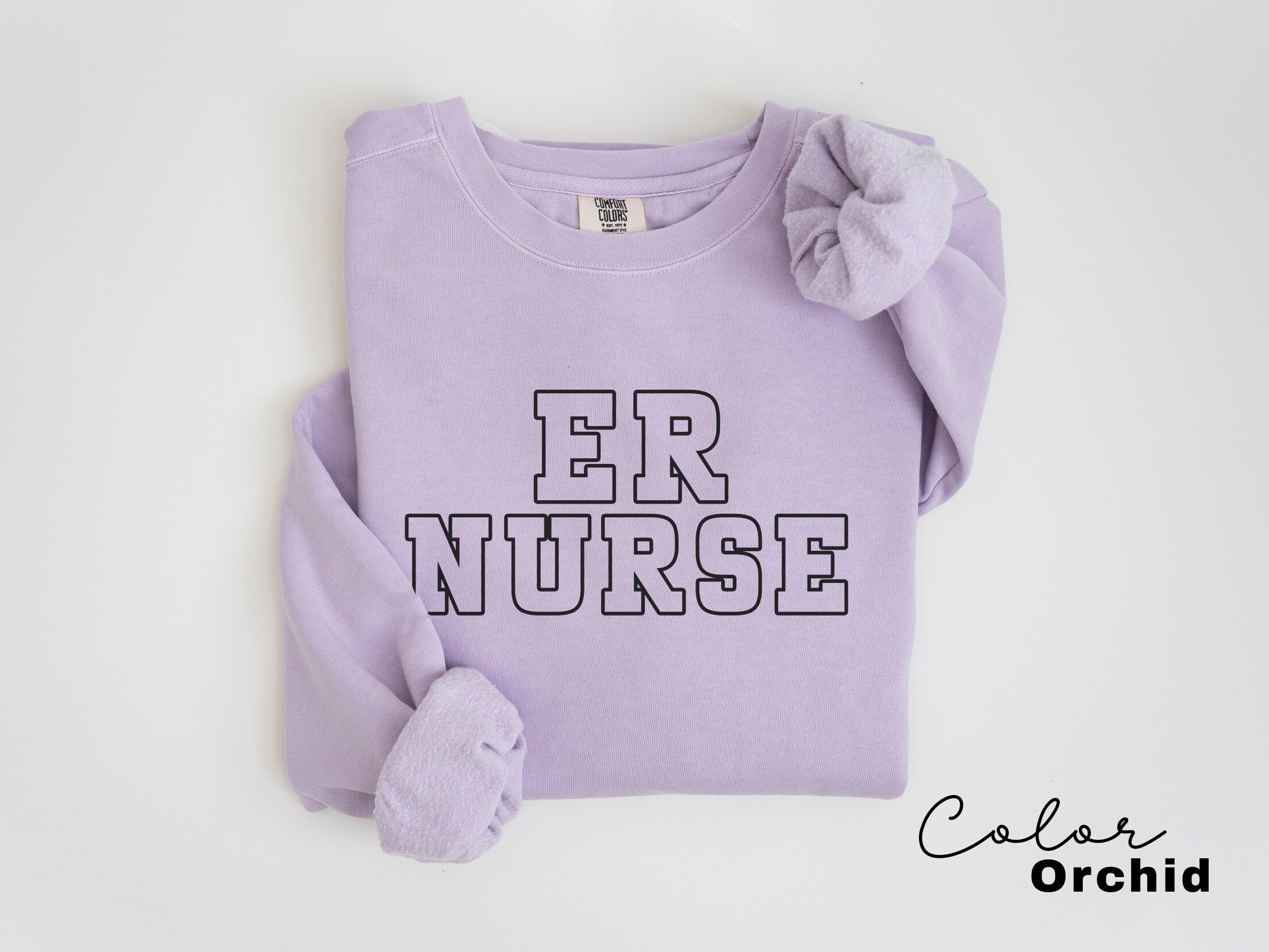 ER Nurse Sweatshirt, Comfort Colors Sweatshirt, Emergency Nurse Sweater, ER Nurse Crewneck Sweatshirt, ER Nurse Appreciation Gift,