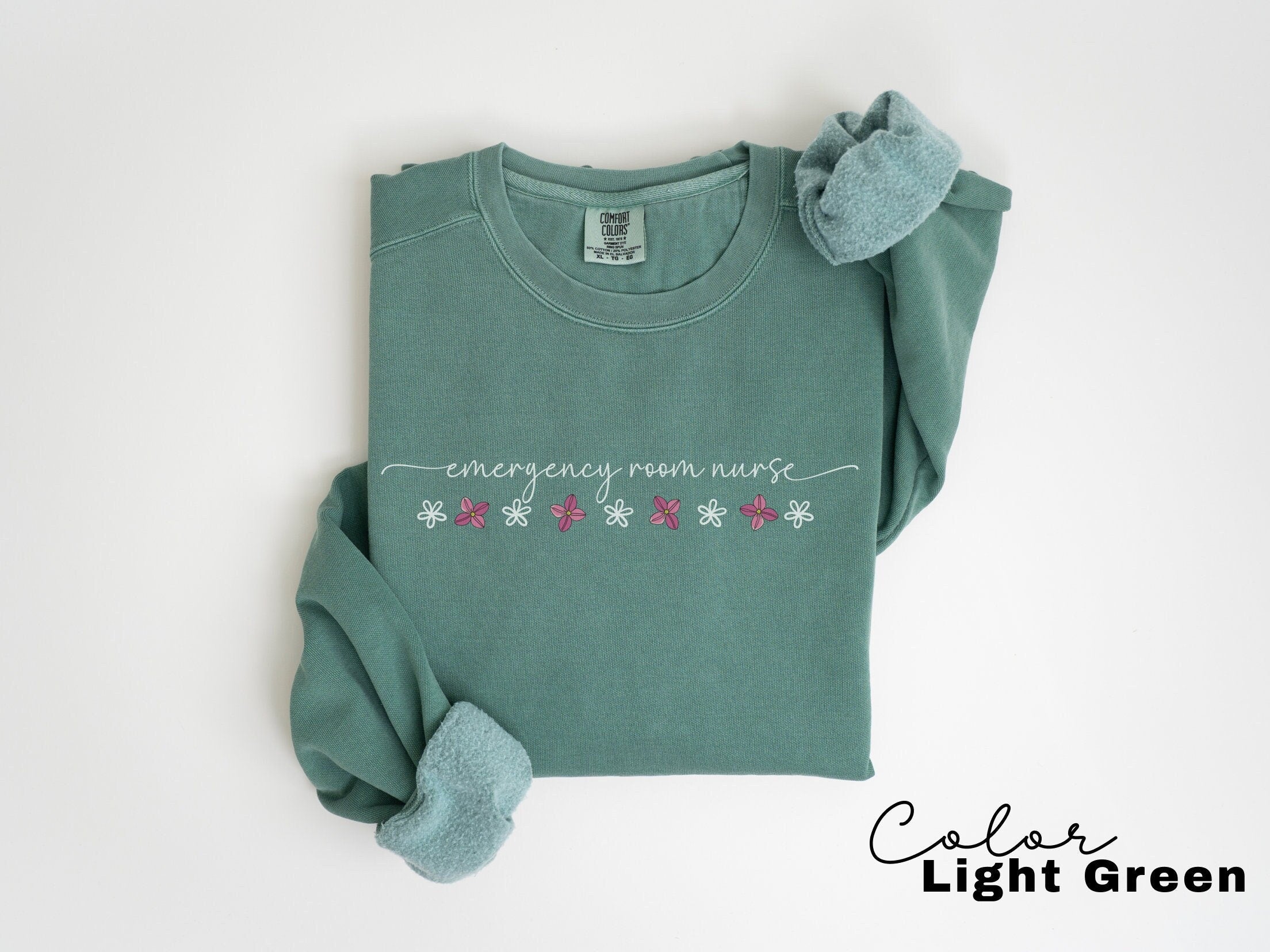 ER Nurse Sweatshirt, Comfort Colors Sweatshirt, Emergency Nurse Sweater, ER Nurse Crewneck Sweatshirt, ER Nurse Appreciation Gift,