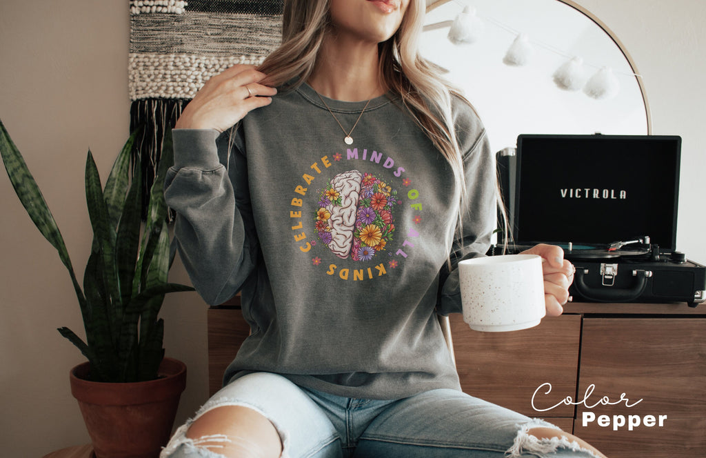 Celebrate Minds of All Kinds, Neurodiversity Shirt, Autism Awareness Shirt, ADHD Shirt, Autism Acceptance Gift for Special Education Teacher