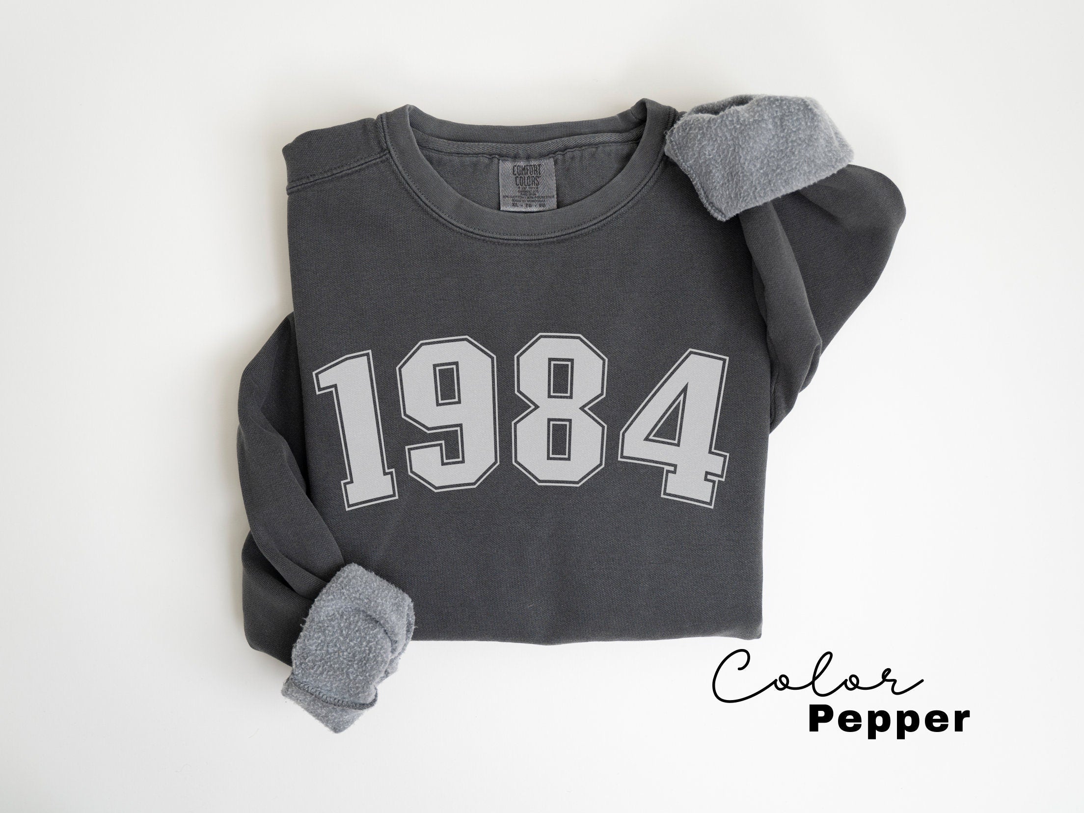 Custom Year Sweatshirt, Birthday Comfort Colors Sweatshirt, Personalized Birthday Gift, Womens Birthday Sweatshirt, 30th, 40th Birthday