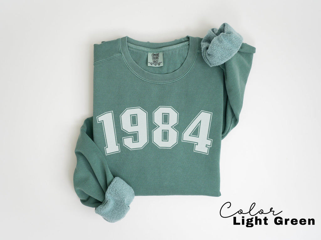 Custom Year Sweatshirt, Birthday Comfort Colors Sweatshirt, Personalized Birthday Gift, Womens Birthday Sweatshirt, 30th, 40th Birthday
