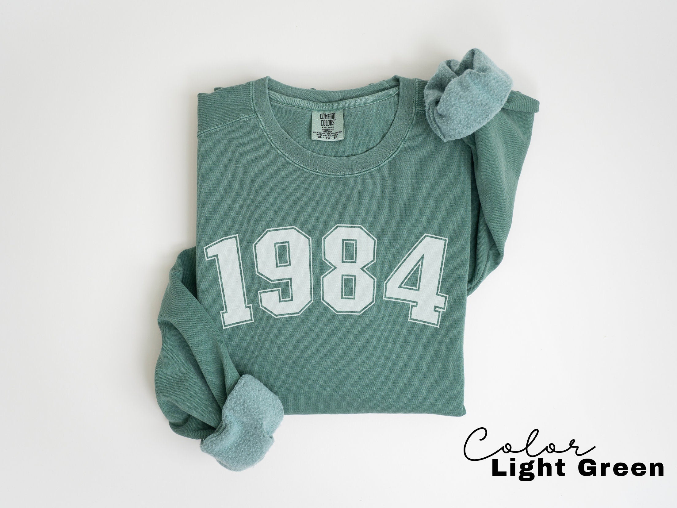 Custom Year Sweatshirt, Birthday Comfort Colors Sweatshirt, Personalized Birthday Gift, Womens Birthday Sweatshirt, 30th, 40th Birthday