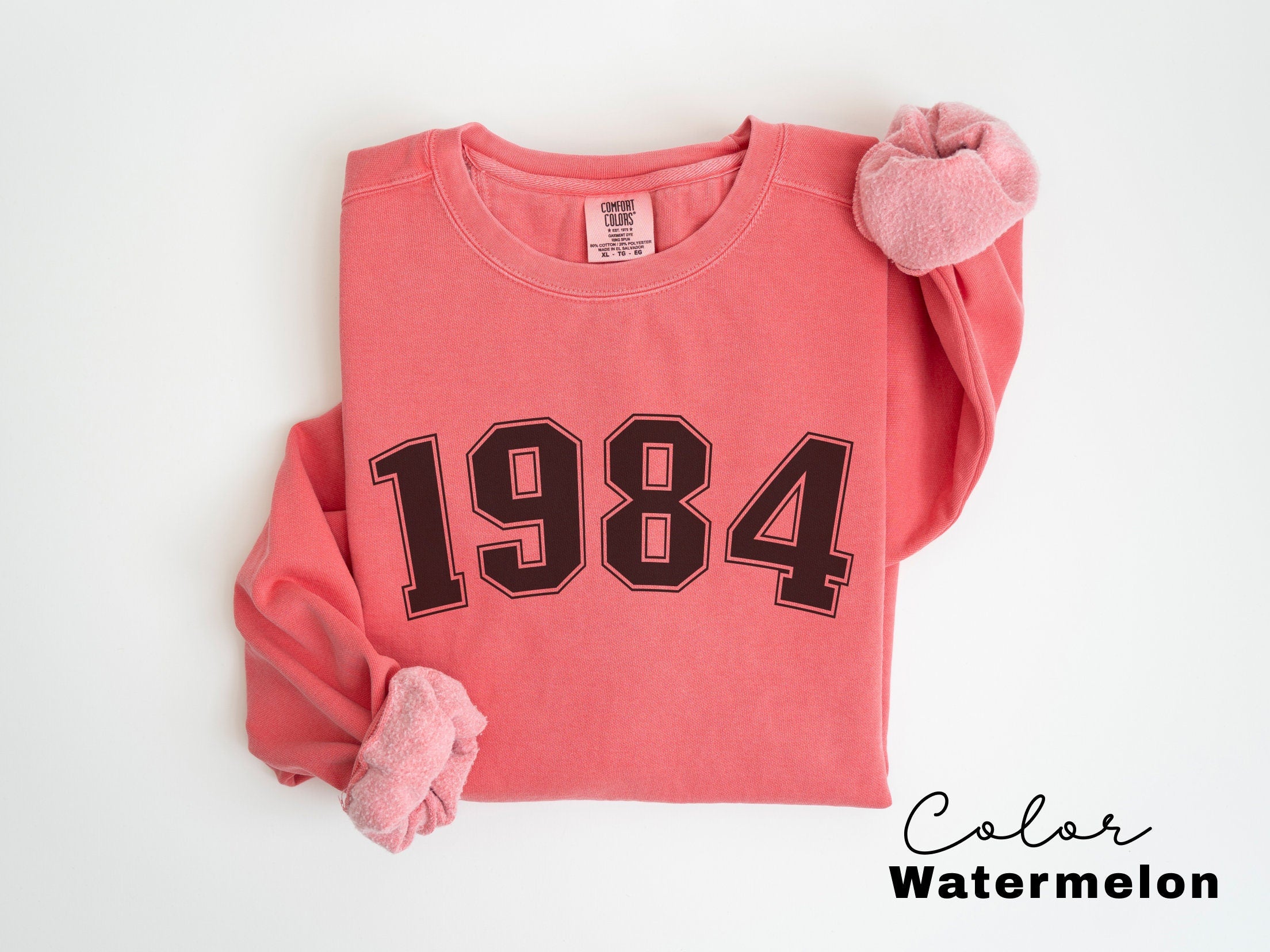 Custom Year Sweatshirt, Birthday Comfort Colors Sweatshirt, Personalized Birthday Gift, Womens Birthday Sweatshirt, 30th, 40th Birthday