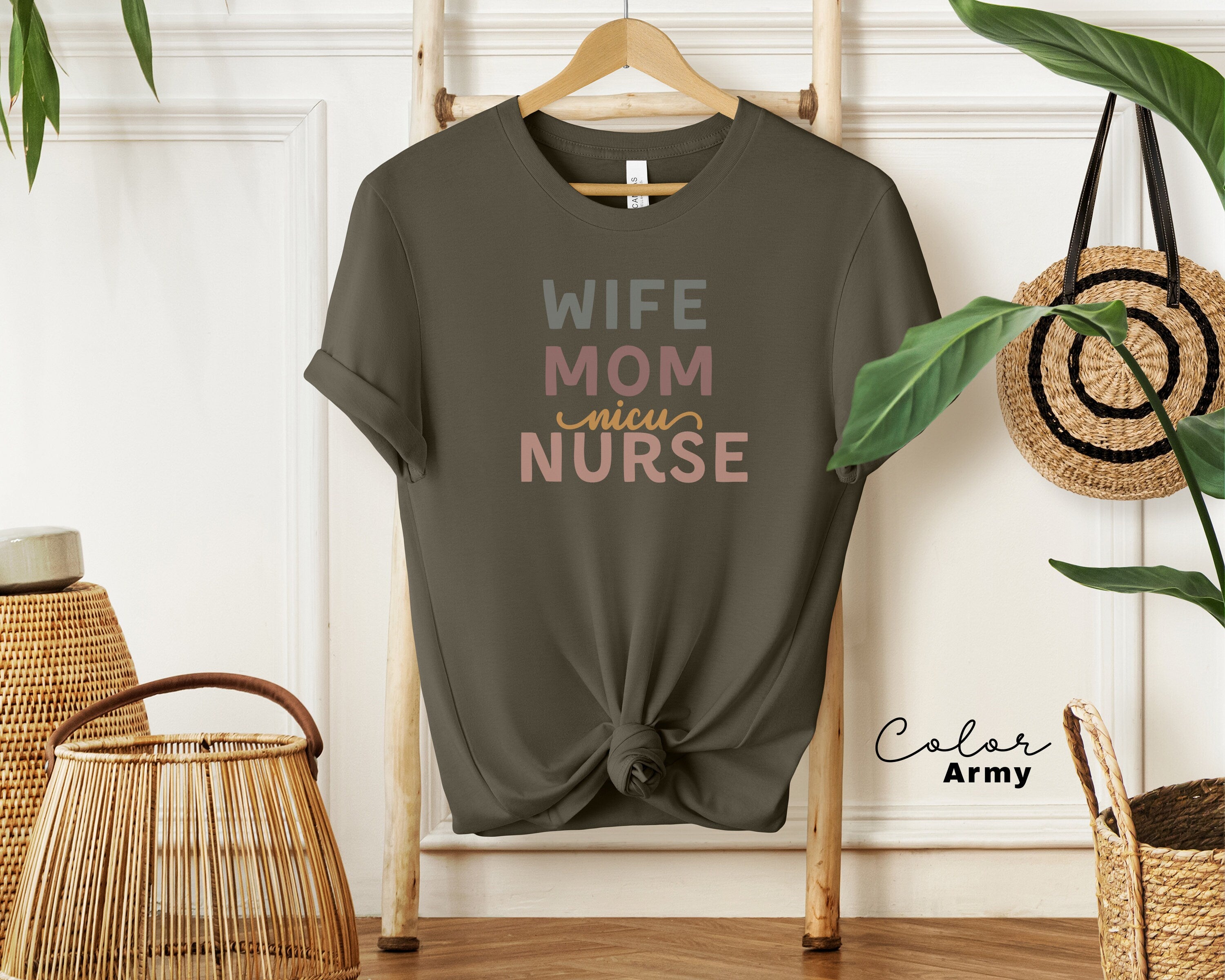 NICU Nurse Shirt, Neonatal ICU Nurse Shirt, Wife Mom NICU Nurse Gift, Nurse Appreciation Gift, Neonatal Intensive Care Unit Tee,