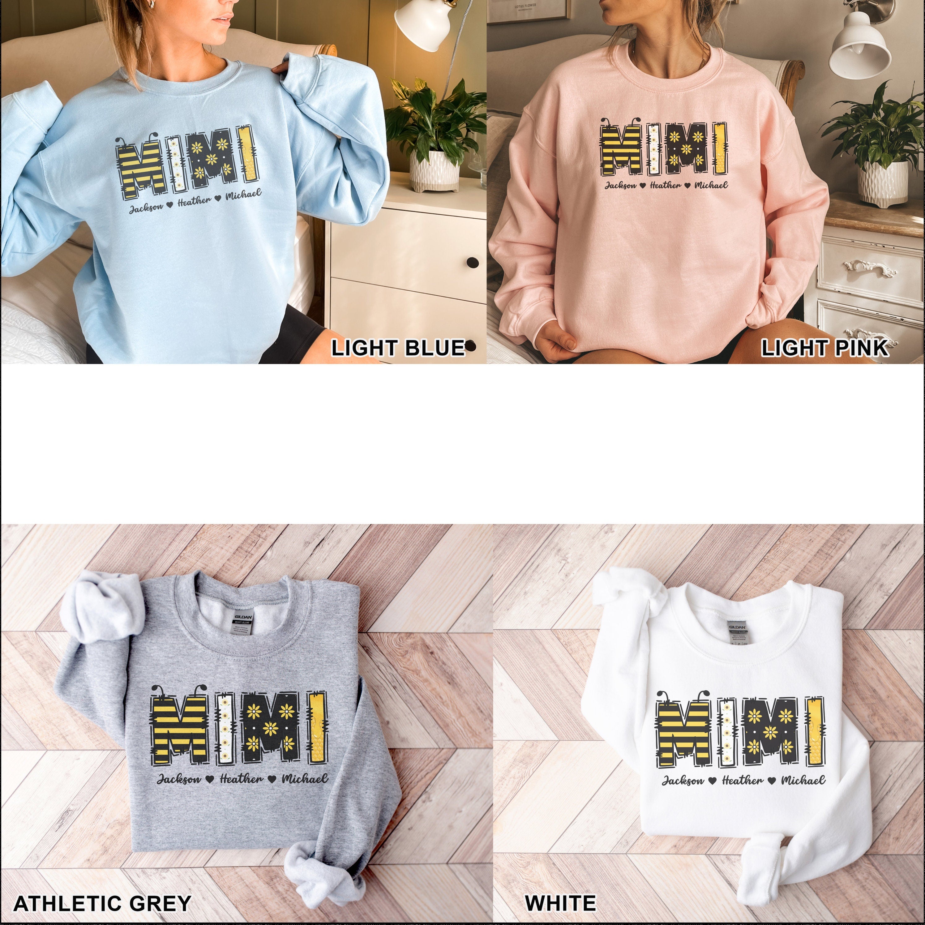 Custom Mimi Sweatshirt, Personalized Mimi Sweatshirt, Grandma-life, Mimi Shirt, Mother's Day Shirts, New Mom Sweater, Kids Names Sweatshirt
