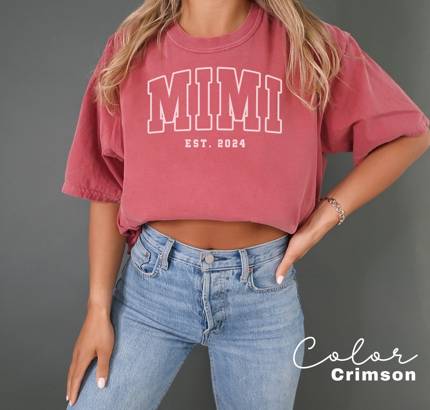 Personalized Mimi Shirt For Mother's Day Gifts, Grandma T-Shirt, Mother's Day Gift for Grandma, Mimi Gifts, Gift For Mom, Comfort Colors