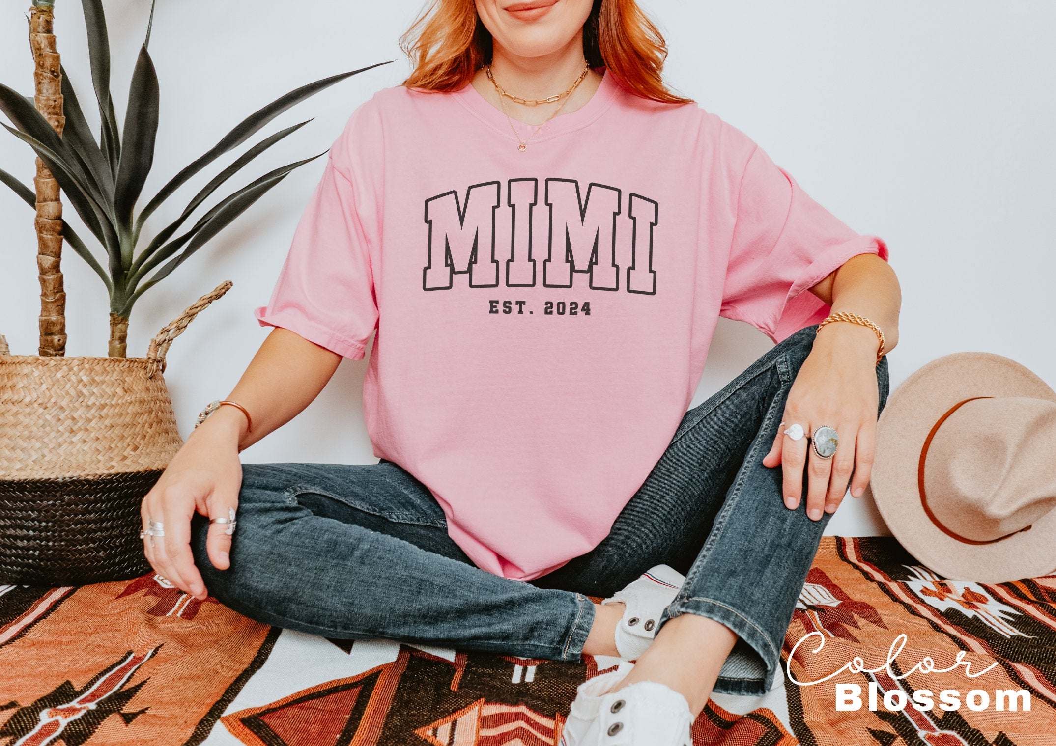 Personalized Mimi Shirt For Mother's Day Gifts, Grandma T-Shirt, Mother's Day Gift for Grandma, Mimi Gifts, Gift For Mom, Comfort Colors