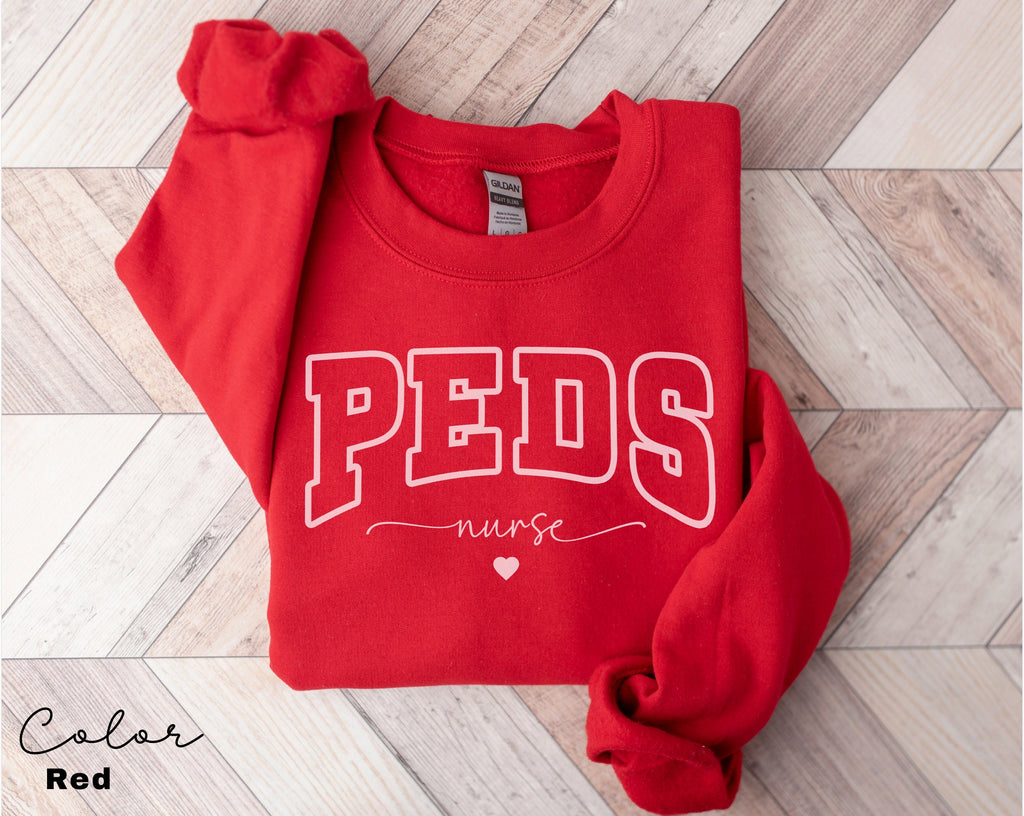Pediatric Nurse Sweatshirt, Peds Nurse Sweatshirts, Pediatric Sweater, Picu Nurse Sweaters, Pediatrics Nurse Shirt, Gifts For Nurses, RN