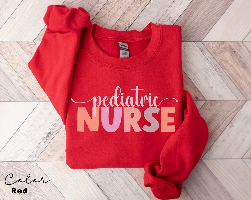 Pediatric Nurse Sweatshirt and Hoodie, PEDS Nurse Sweatshirt, PEDS Crewneck, Pediatrics Nurse RN Grad Sweater, Nursing Sweatshirt, Ped Nurse