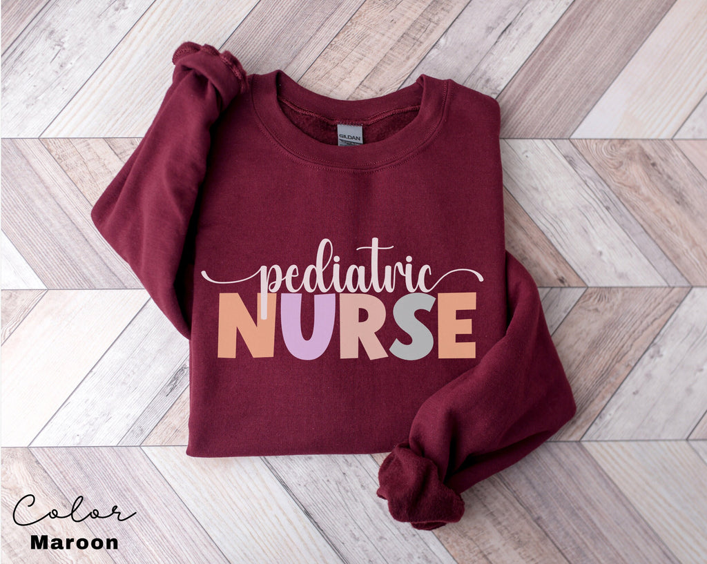 Pediatric Nurse Sweatshirt and Hoodie, PEDS Nurse Sweatshirt, PEDS Crewneck, Pediatrics Nurse RN Grad Sweater, Nursing Sweatshirt, Ped Nurse