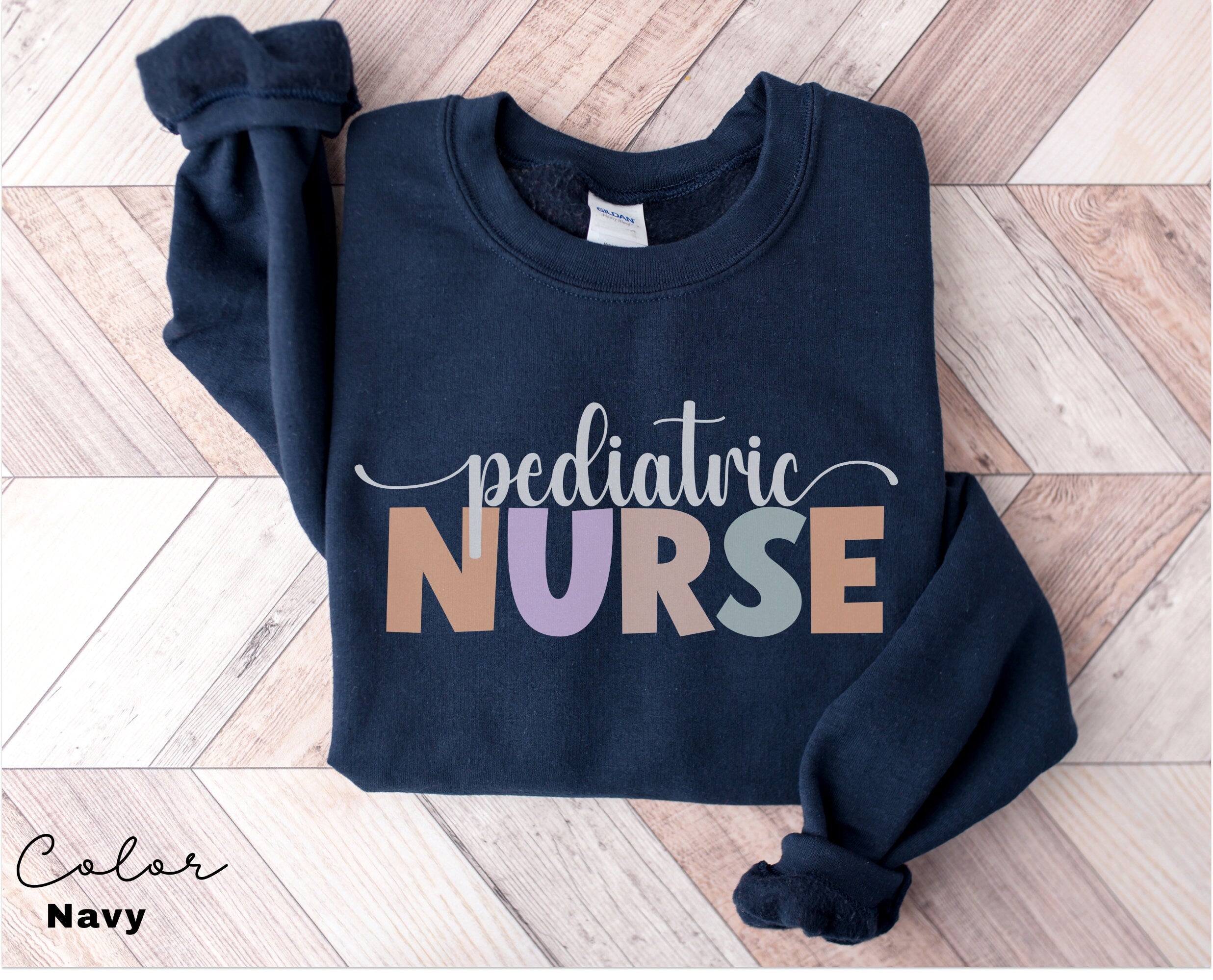 Pediatric Nurse Sweatshirt and Hoodie, PEDS Nurse Sweatshirt, PEDS Crewneck, Pediatrics Nurse RN Grad Sweater, Nursing Sweatshirt, Ped Nurse