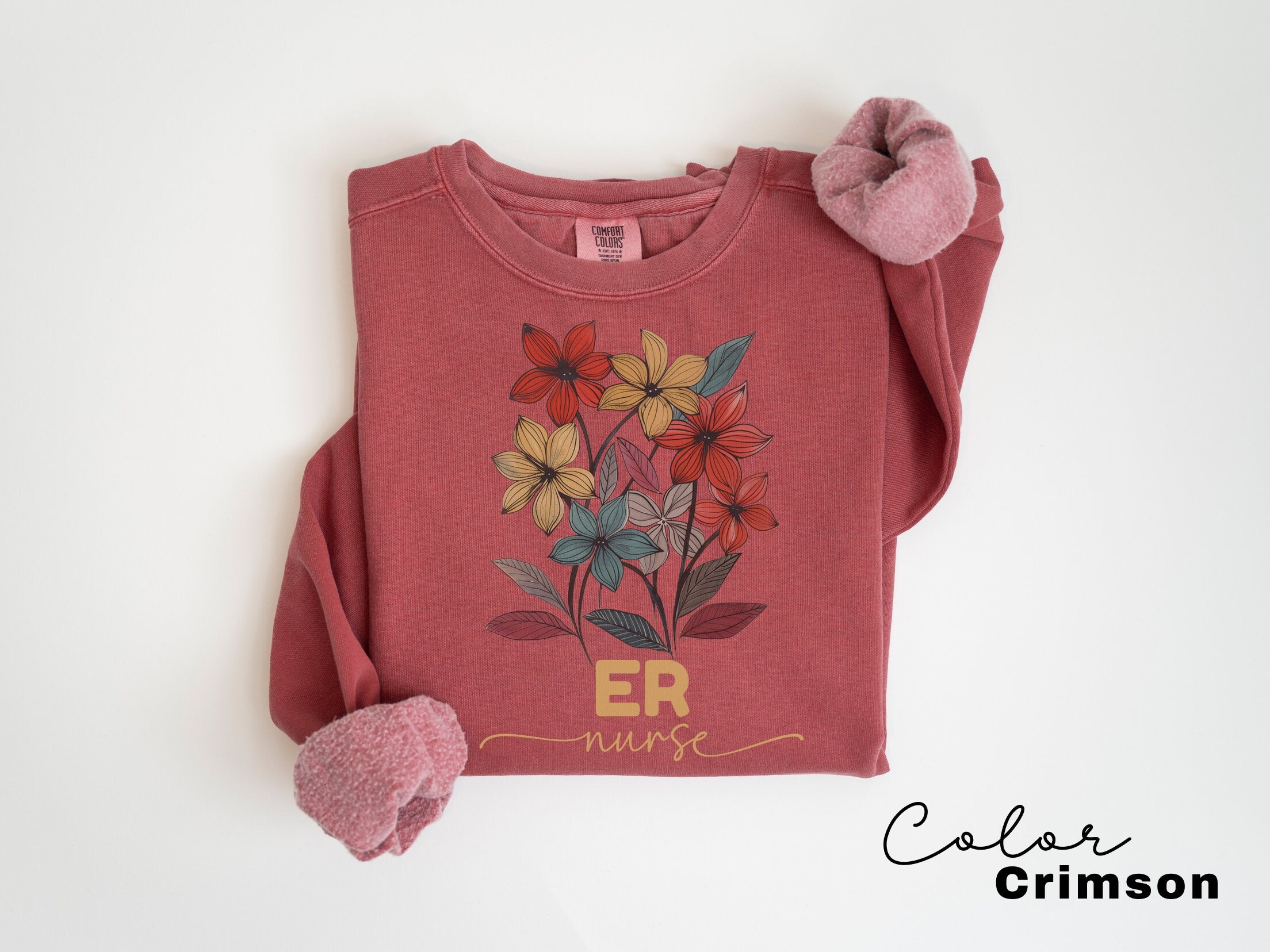 ER Nurse Sweatshirt, Comfort Colors Sweatshirt, Emergency Nurse Sweater, ER Nurse Crewneck Sweatshirt, ER Nurse Appreciation Gift,