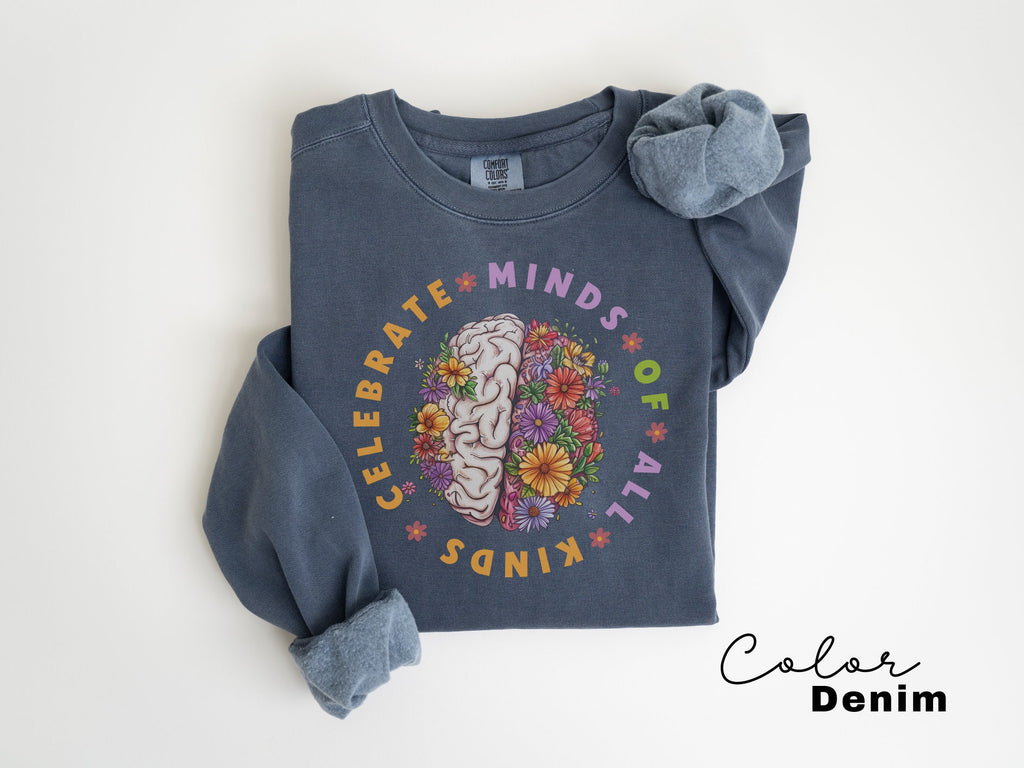 Celebrate Minds of All Kinds, Neurodiversity Shirt, Autism Awareness Shirt, ADHD Shirt, Autism Acceptance Gift for Special Education Teacher