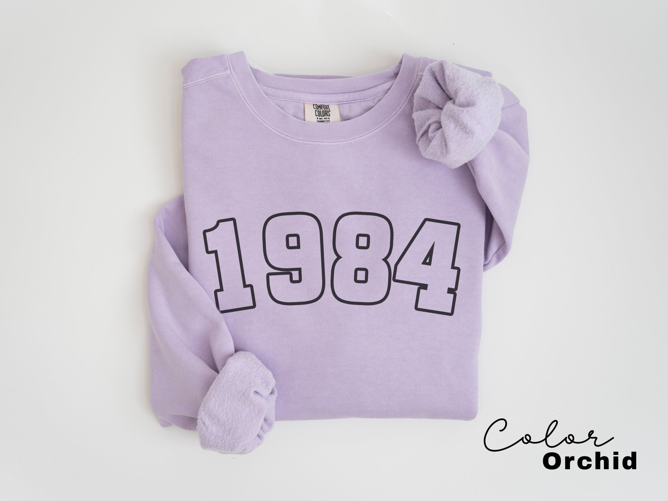 Custom Year Sweatshirt, Birthday Comfort Colors Sweatshirt, Personalized Birthday Gift, Womens Birthday Sweatshirt, 30th, 40th Birthday