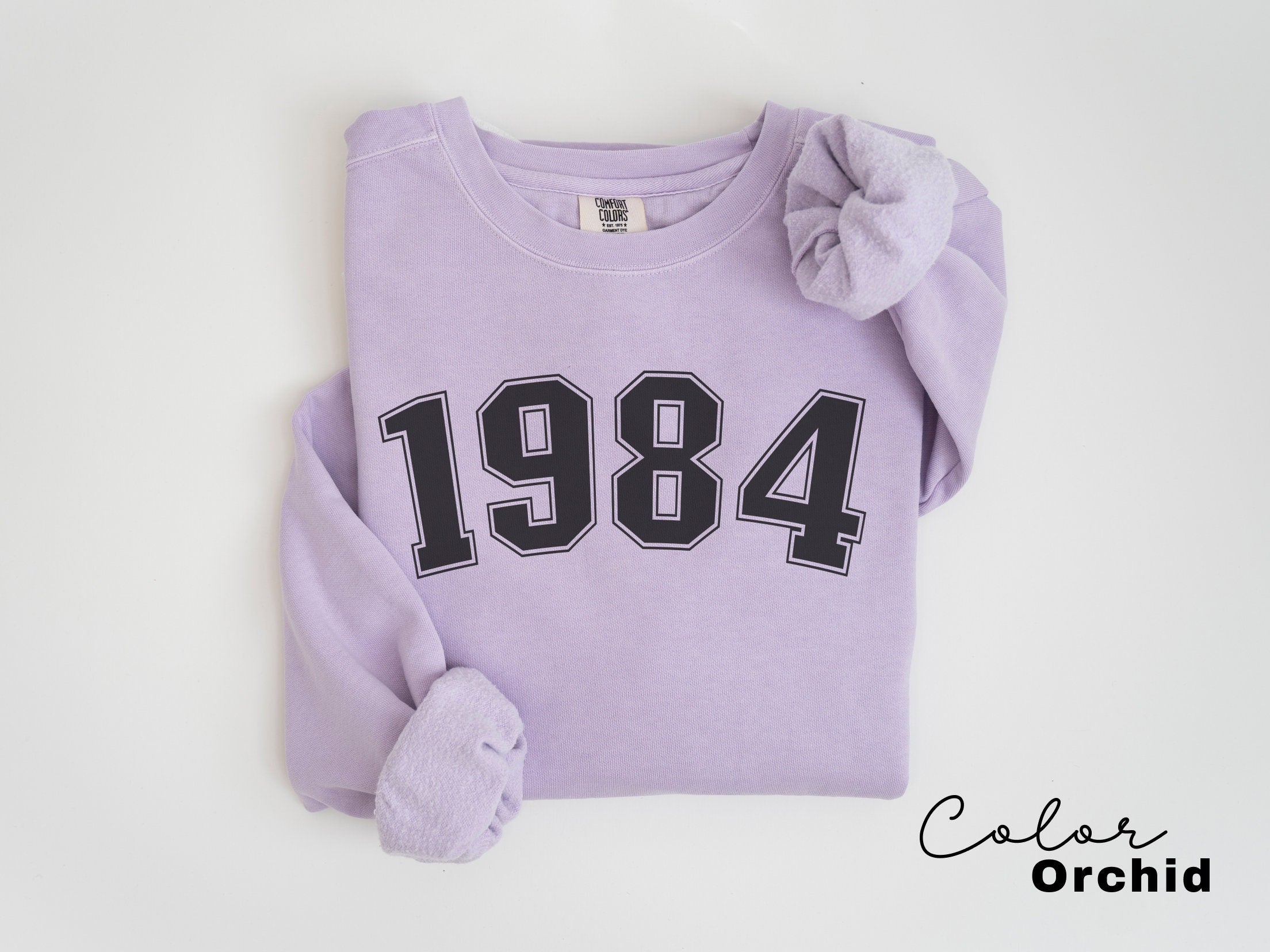 Custom Year Sweatshirt, Birthday Comfort Colors Sweatshirt, Personalized Birthday Gift, Womens Birthday Sweatshirt, 30th, 40th Birthday