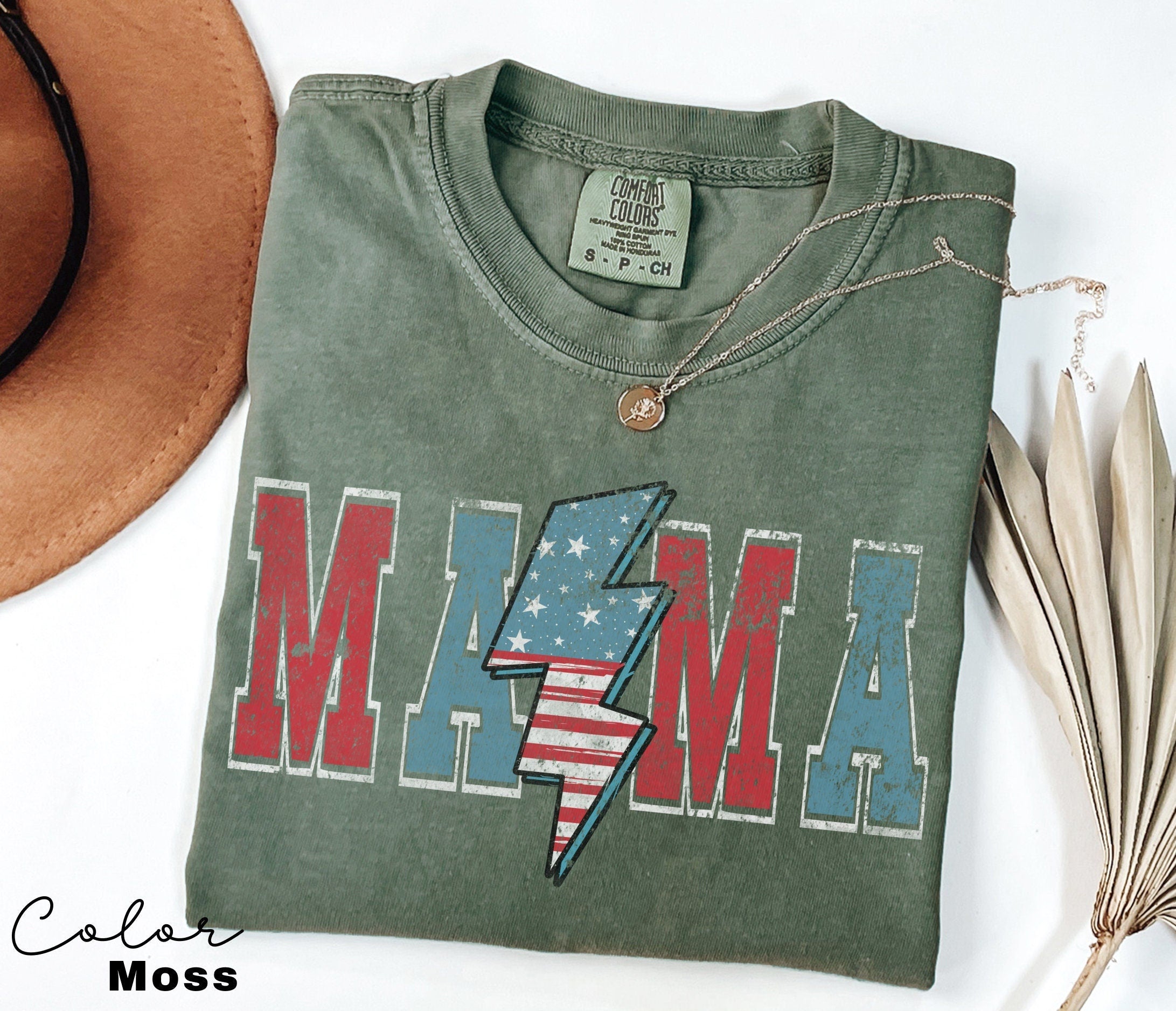 Mom USA Shirt, Summer BBQ t-shirt, America Tee, Comfort Colors® Women's 4th of July, Fourth of July Shirt, Patriotic Shirt, America