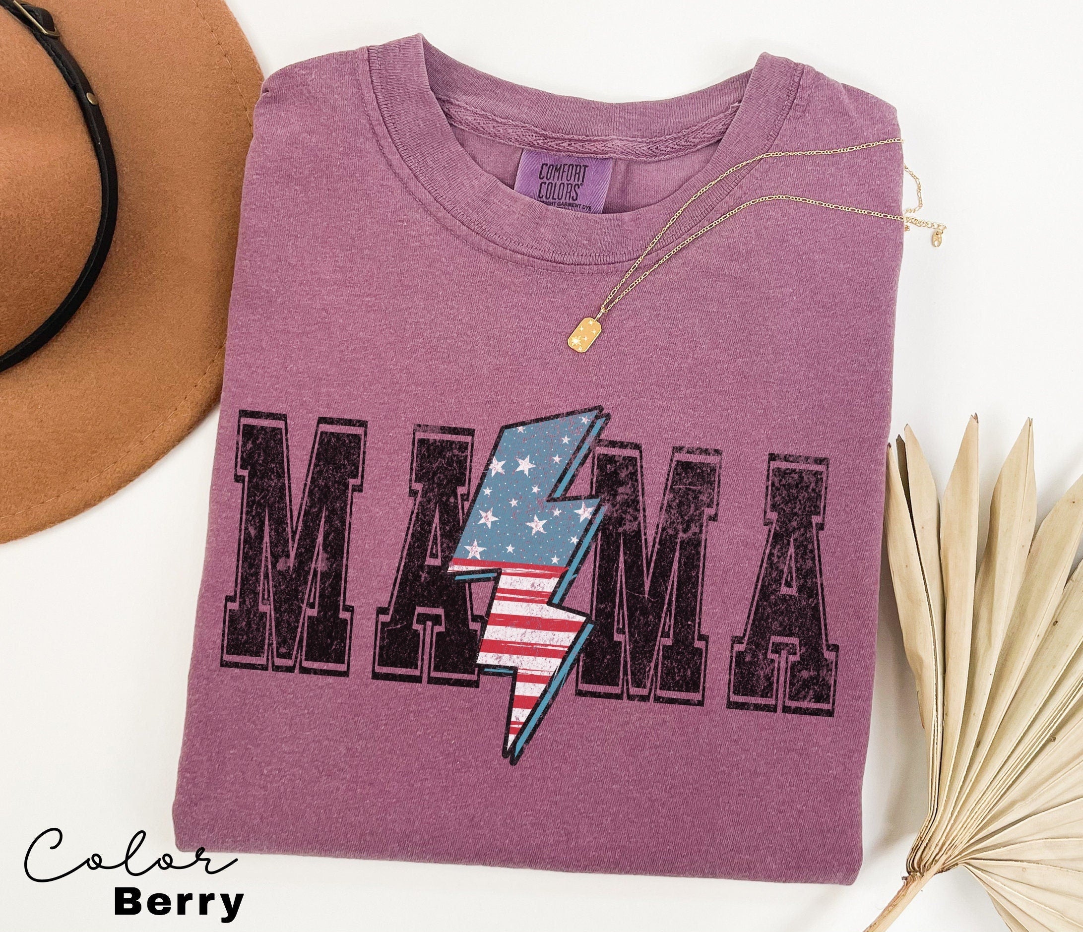 Mom USA Shirt, Summer BBQ t-shirt, America Tee, Comfort Colors® Women's 4th of July, Fourth of July Shirt, Patriotic Shirt, America