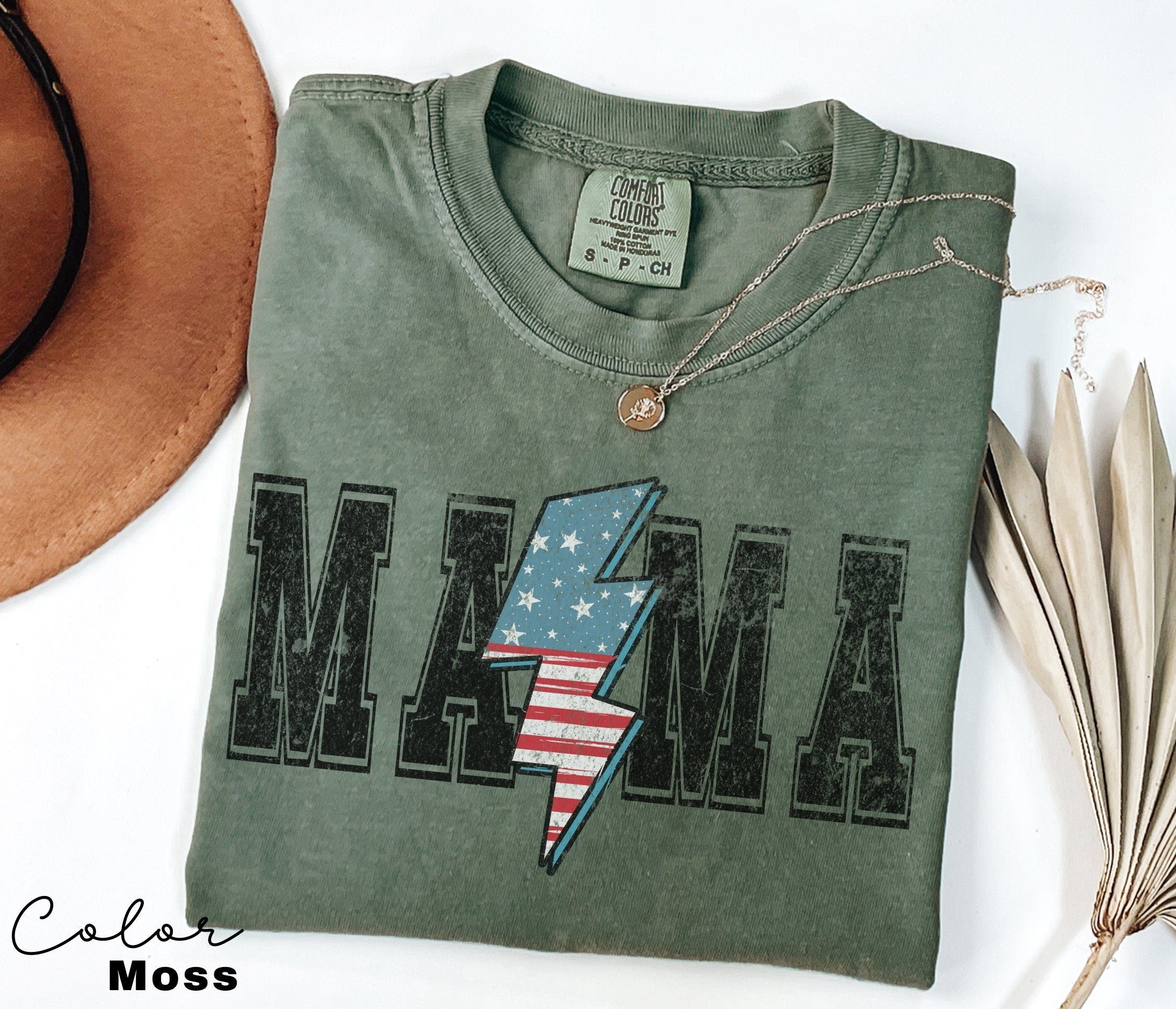 Mom USA Shirt, Summer BBQ t-shirt, America Tee, Comfort Colors® Women's 4th of July, Fourth of July Shirt, Patriotic Shirt, America