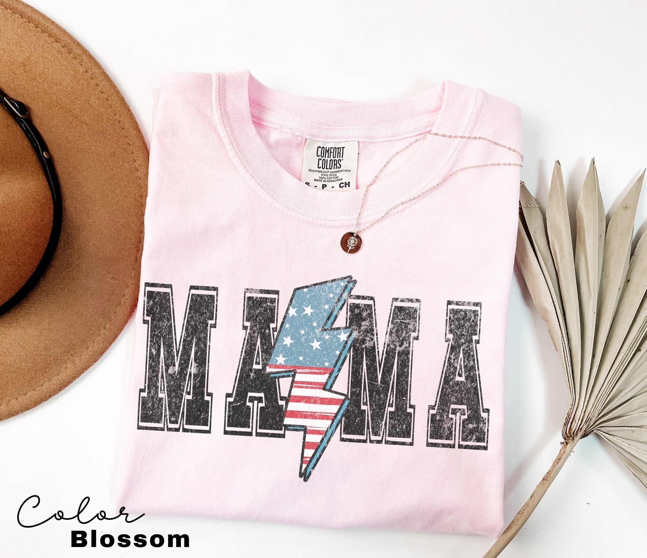Mom USA Shirt, Summer BBQ t-shirt, America Tee, Comfort Colors® Women's 4th of July, Fourth of July Shirt, Patriotic Shirt, America
