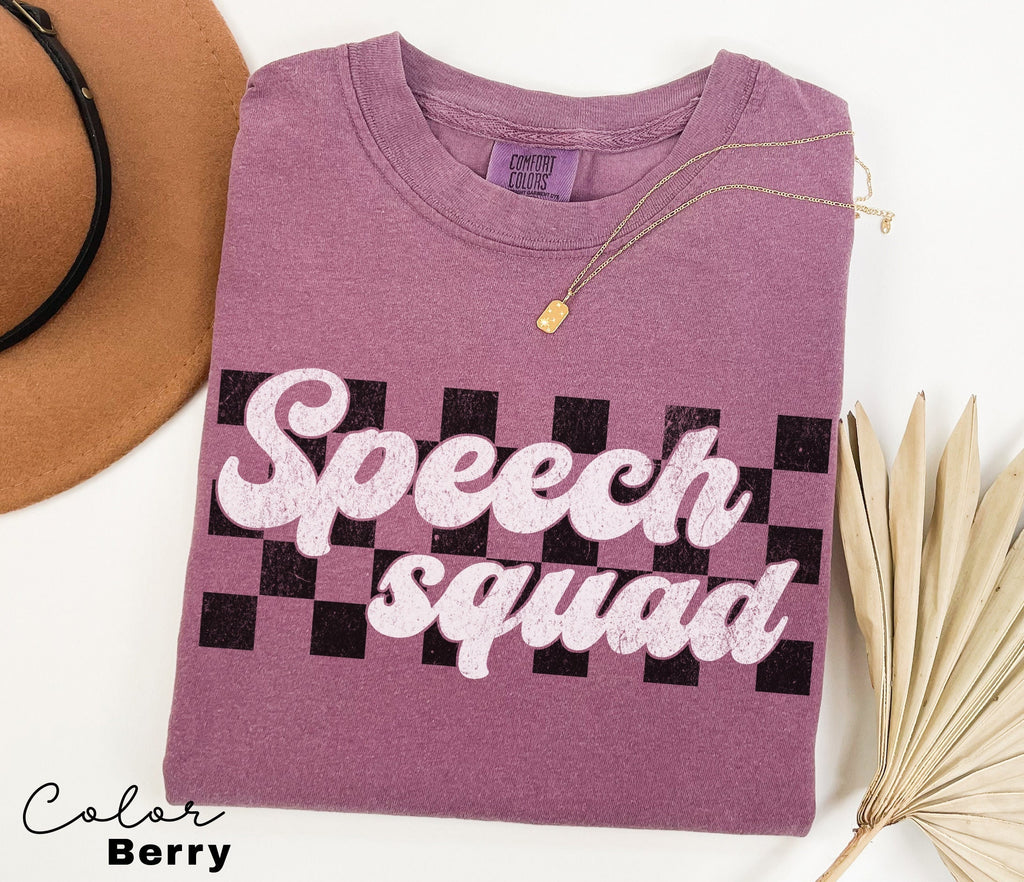 Speech Therapy Shirt, SLP Shirt, Speech Squad, Speech Pathologist, Speech Therapy, SLPA Aac Shirt, Speech Therapist, Comfort Colors Shirt