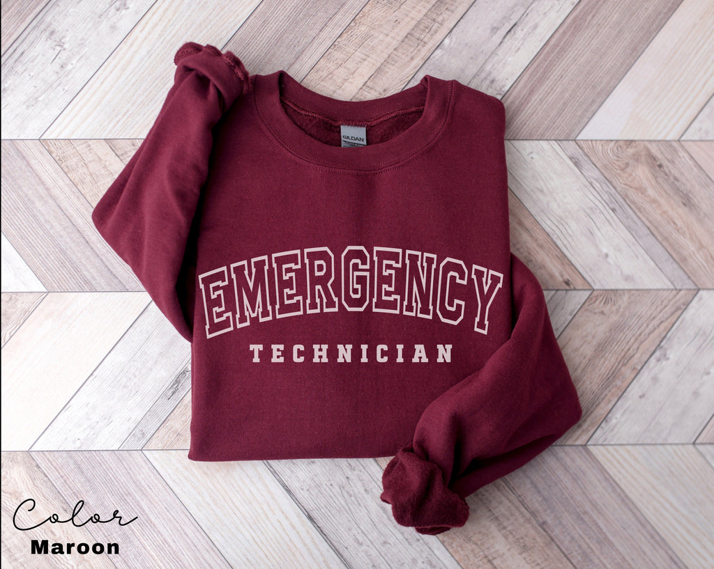 Emergency Technician Sweatshirt, ER Tech, ED Emergency Department, Emergency Room, Tech Week Appreciation, Unisex Crewneck Sweatshirt
