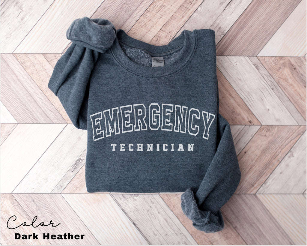Emergency Technician Sweatshirt, ER Tech, ED Emergency Department, Emergency Room, Tech Week Appreciation, Unisex Crewneck Sweatshirt