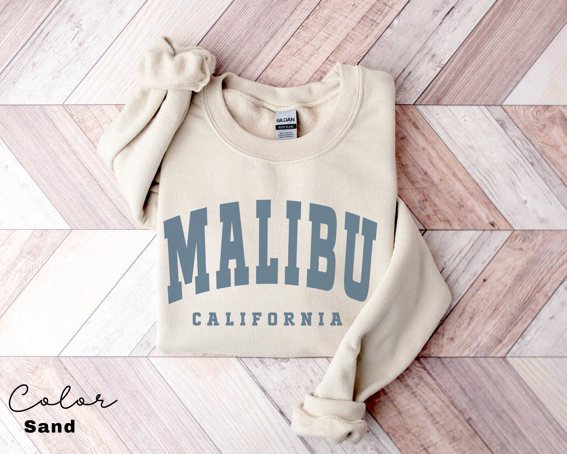 Malibu California Sweatshirt, Trendy Preppy Sweatshirt, Aesthetic College Crewneck, Oversized Minimalist Sweater, Malibu California Shirt