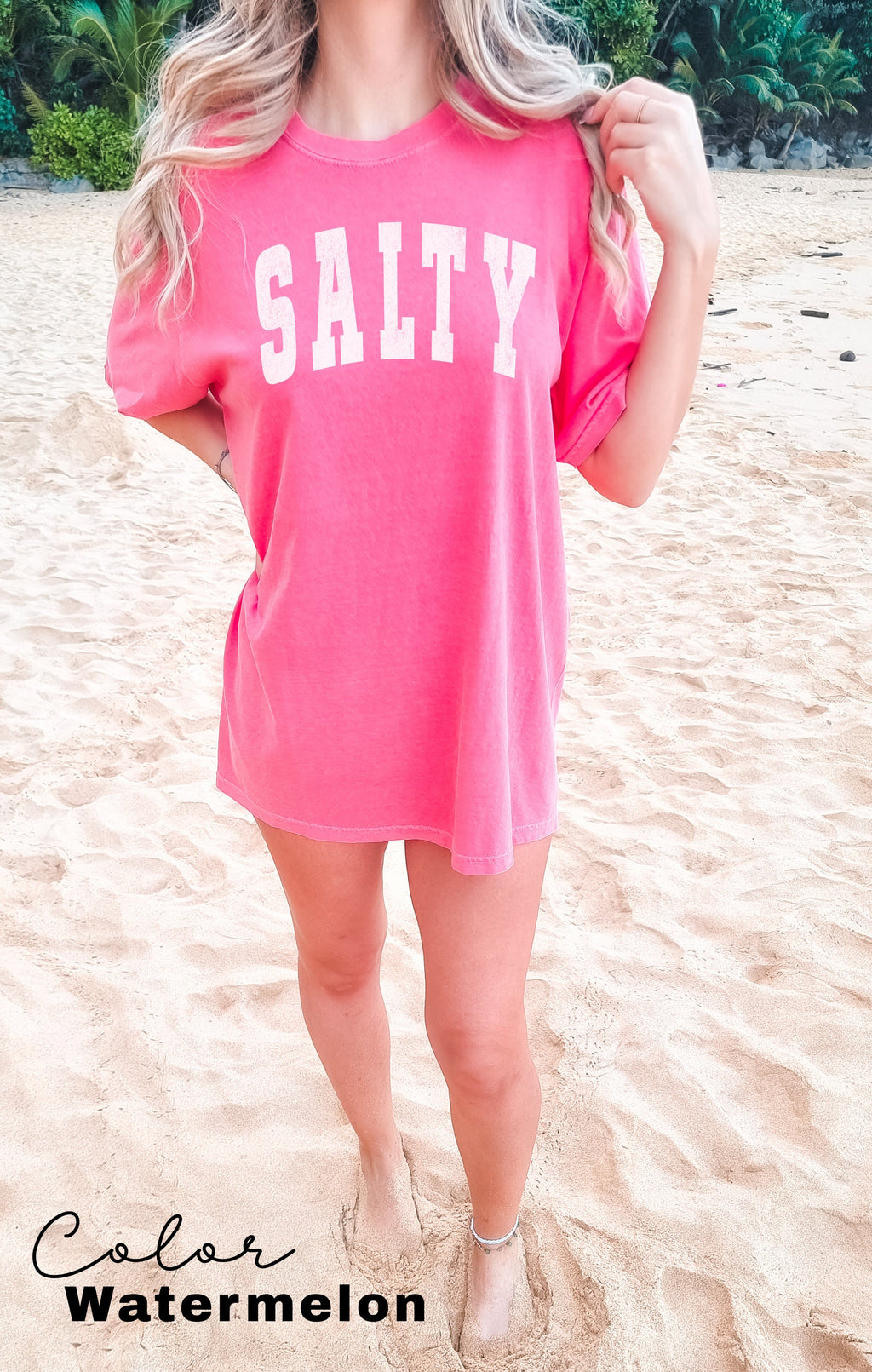 Vacation Shirt, Salty Shirt, Comfort Colors Tee, Summer Shirt, Summer Tee, Oversized Beach Trendy Beach Shirt, Beach Shirt, Beach T-Shirt,