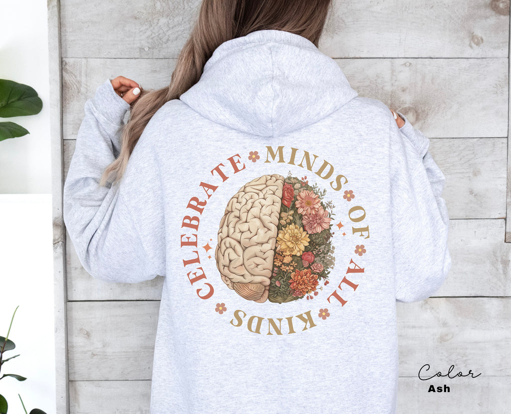 Special Education Teacher, Celebrate Minds of All Kinds Shirts, Neurodiversity Hoodie, Autism Awareness , ADHD Shirt, Mental Health Hoodie