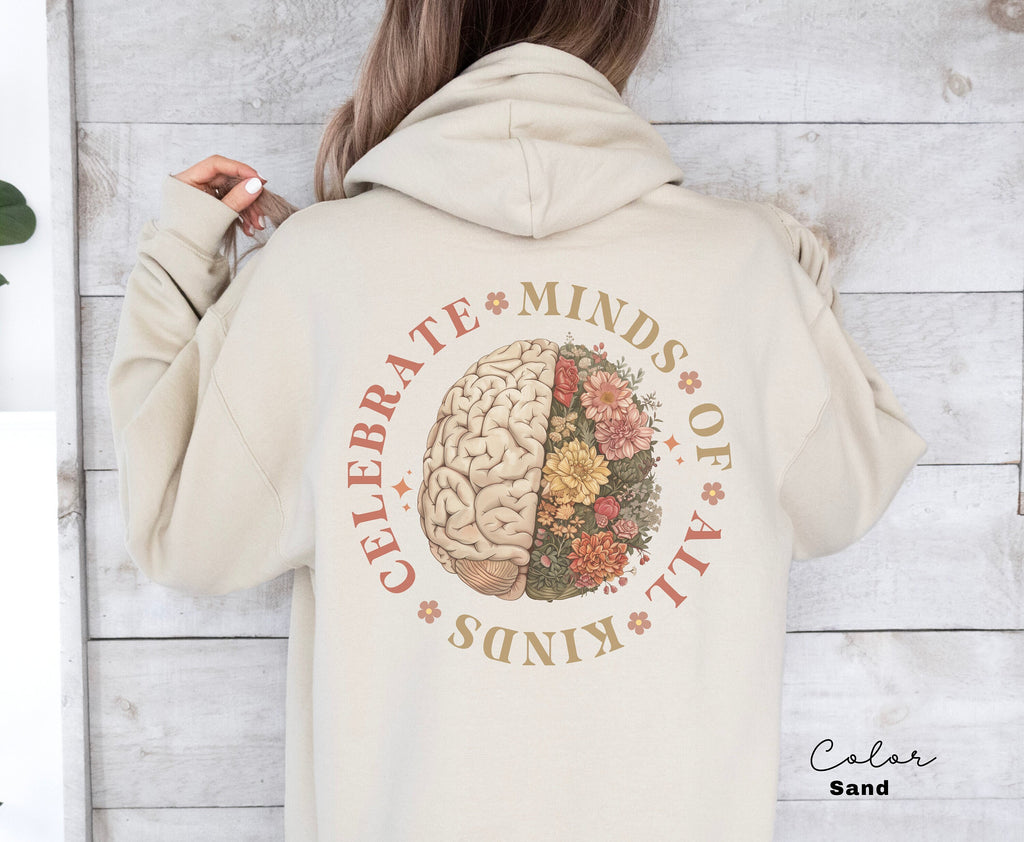 Special Education Teacher, Celebrate Minds of All Kinds Shirts, Neurodiversity Hoodie, Autism Awareness , ADHD Shirt, Mental Health Hoodie