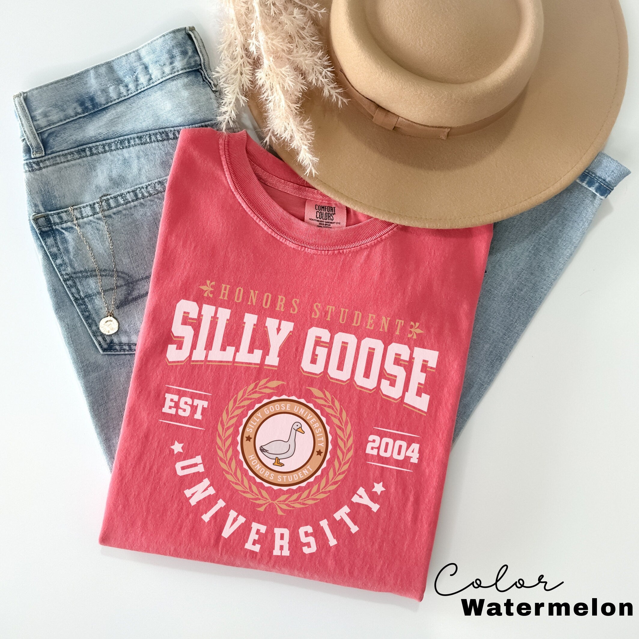 Silly Goose Shirt Silly Goose University Birthday Gift Comfort Colors Silly Goose Vintage Farm Shirt Cute Goose Shirt Gifts for Farm Girls