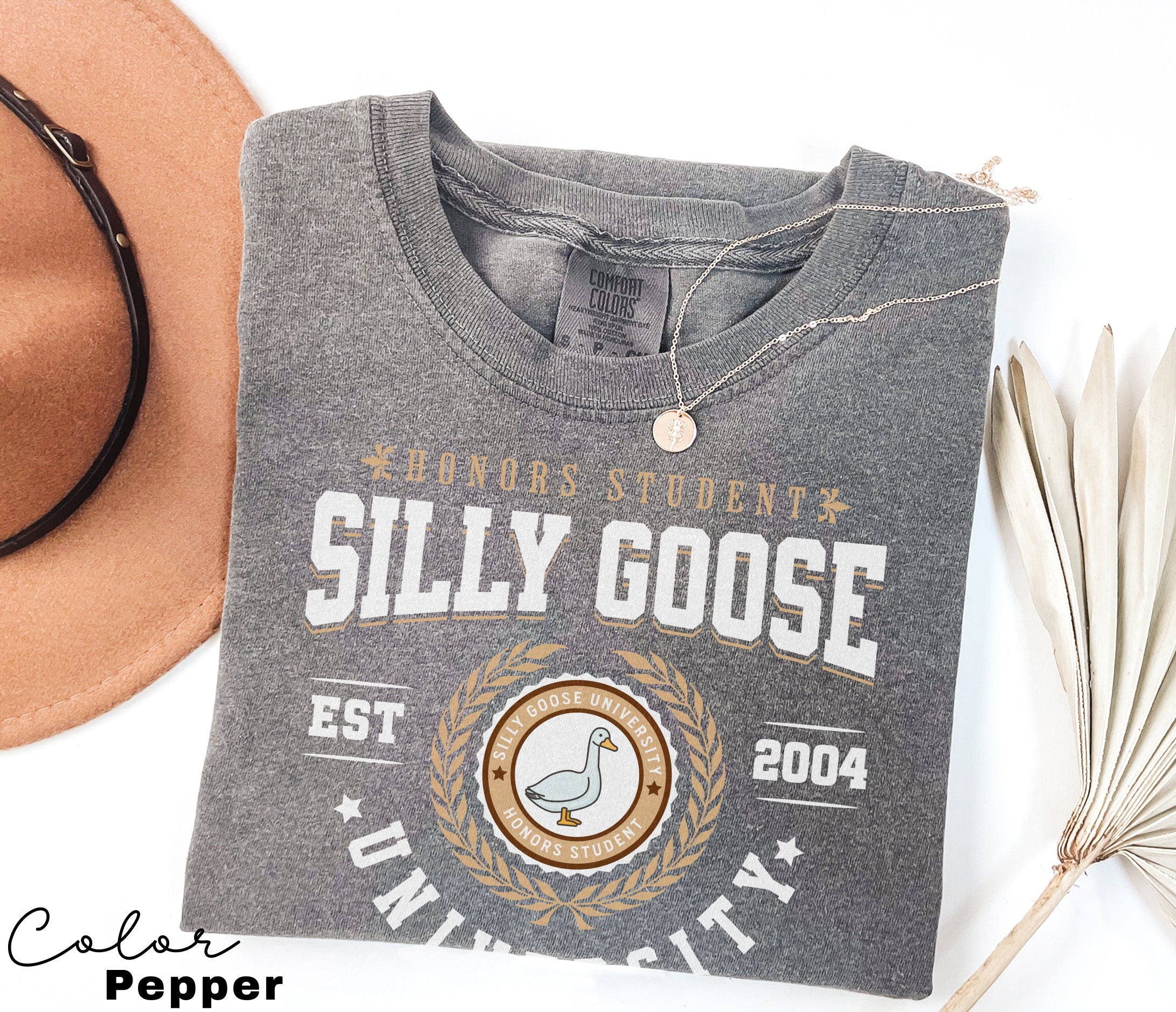 Silly Goose Shirt Silly Goose University Birthday Gift Comfort Colors Silly Goose Vintage Farm Shirt Cute Goose Shirt Gifts for Farm Girls