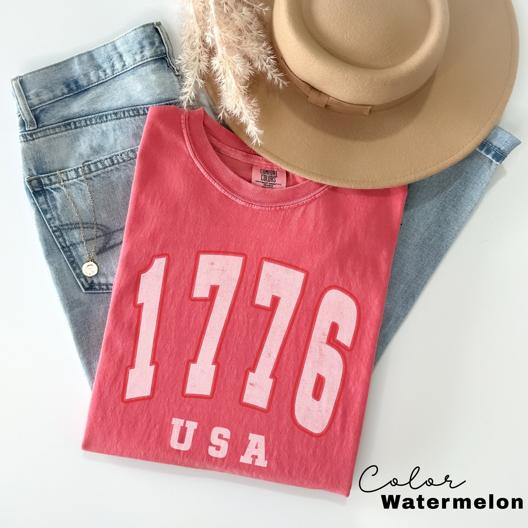 1776 USA Shirt 4th of July Shirt Big USA Tshirt USA Comfort Colors Shirt Comfort Colors Usa Flag Tee Usa Comfort Colors Tee Usa Shirt Gift