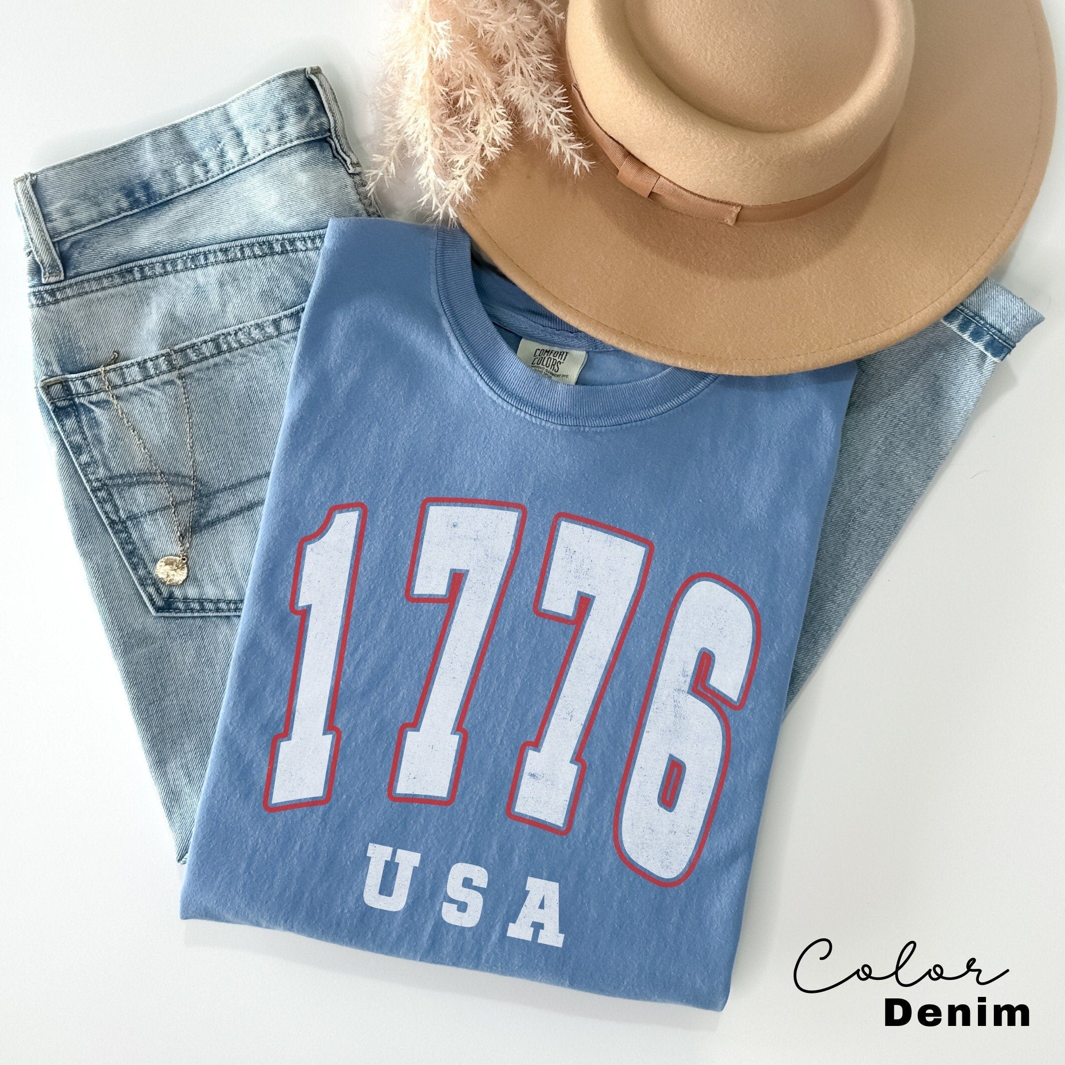 1776 USA Shirt 4th of July Shirt Big USA Tshirt USA Comfort Colors Shirt Comfort Colors Usa Flag Tee Usa Comfort Colors Tee Usa Shirt Gift