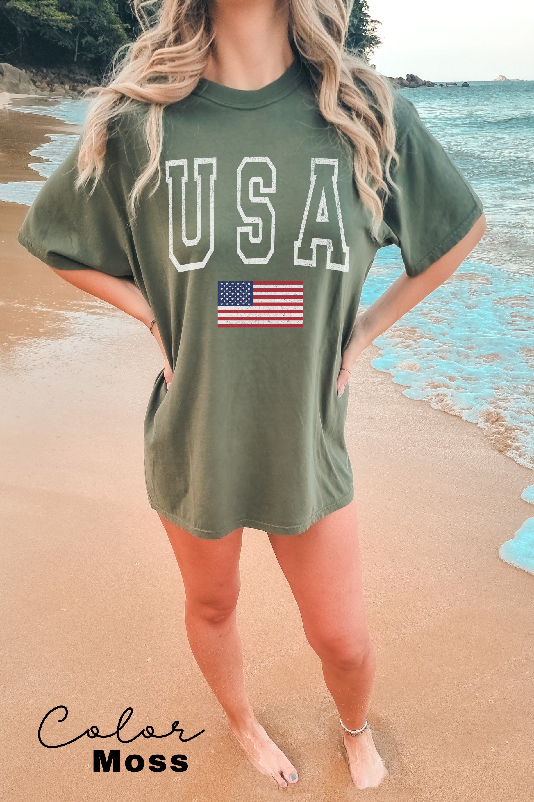 USA Flag Shirt 4th of July Shirt Big USA Tshirt USA Comfort Colors Shirt Comfort Colors Usa Flag Tee Usa Comfort Colors Tee Usa Shirt Gift