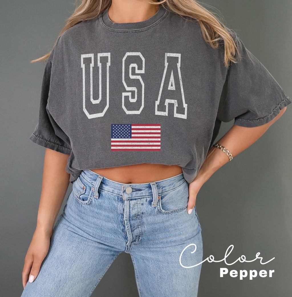 USA Flag Shirt 4th of July Shirt Big USA Tshirt USA Comfort Colors Shirt Comfort Colors Usa Flag Tee Usa Comfort Colors Tee Usa Shirt Gift