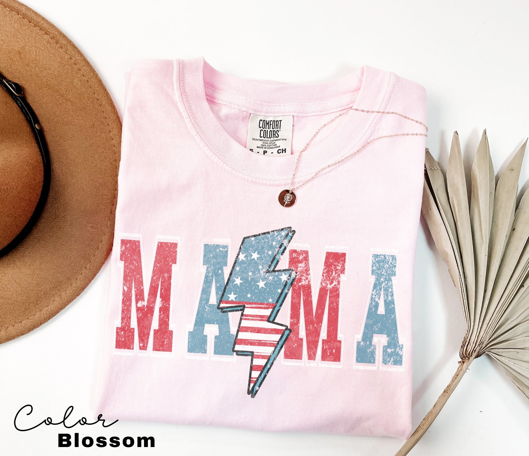 Mom USA Shirt, Summer BBQ t-shirt, America Tee, Comfort Colors® Women's 4th of July, Fourth of July Shirt, Patriotic Shirt, America