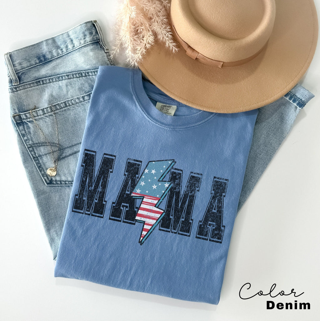 Mom USA Shirt, Summer BBQ t-shirt, America Tee, Comfort Colors® Women's 4th of July, Fourth of July Shirt, Patriotic Shirt, America