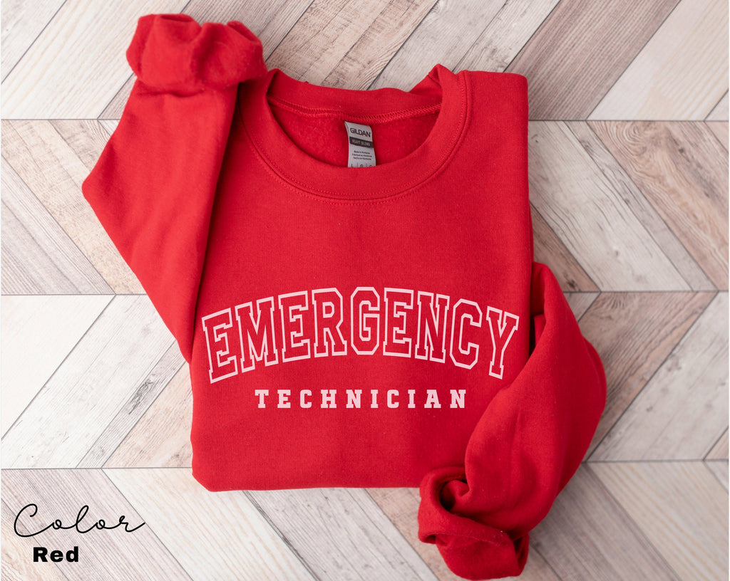 Emergency Technician Sweatshirt, ER Tech, ED Emergency Department, Emergency Room, Tech Week Appreciation, Unisex Crewneck Sweatshirt