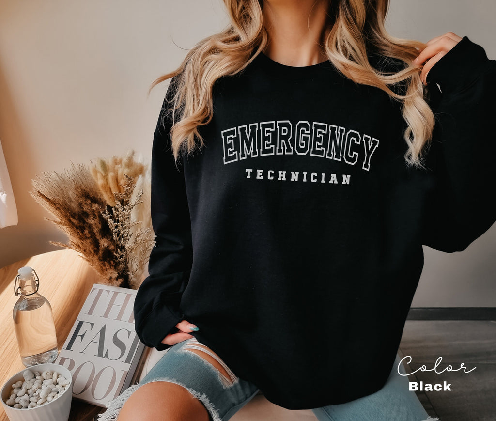 Emergency Technician Sweatshirt, ER Tech, ED Emergency Department, Emergency Room, Tech Week Appreciation, Unisex Crewneck Sweatshirt