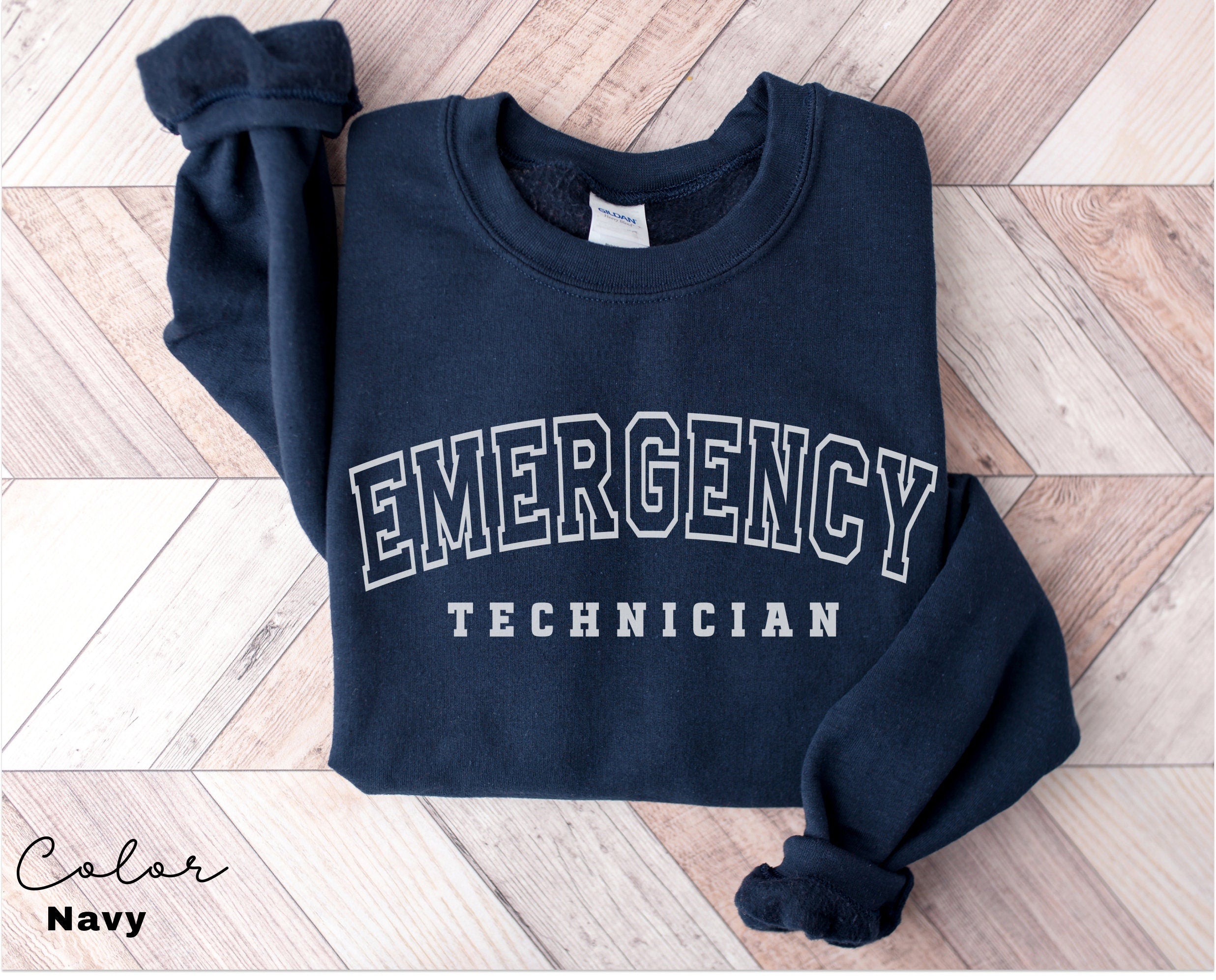 Emergency Technician Sweatshirt, ER Tech, ED Emergency Department, Emergency Room, Tech Week Appreciation, Unisex Crewneck Sweatshirt