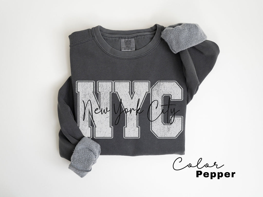 Preppy New York Sweatshirt, New York Pullover, Vintage Varsity Aesthetic, Trendy Travel Destination Gift, Unisex Crewneck Sweatshirt, NYC,